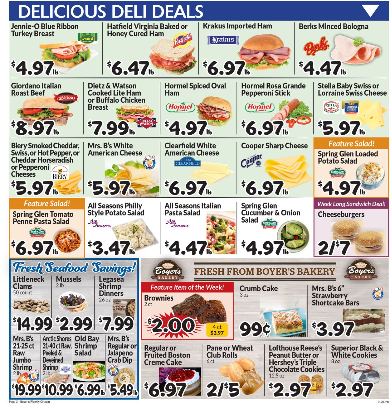 Boyer's Food Markets Weekly Ad Circular - valid 09/20-09/26/2020 (Page 5)
