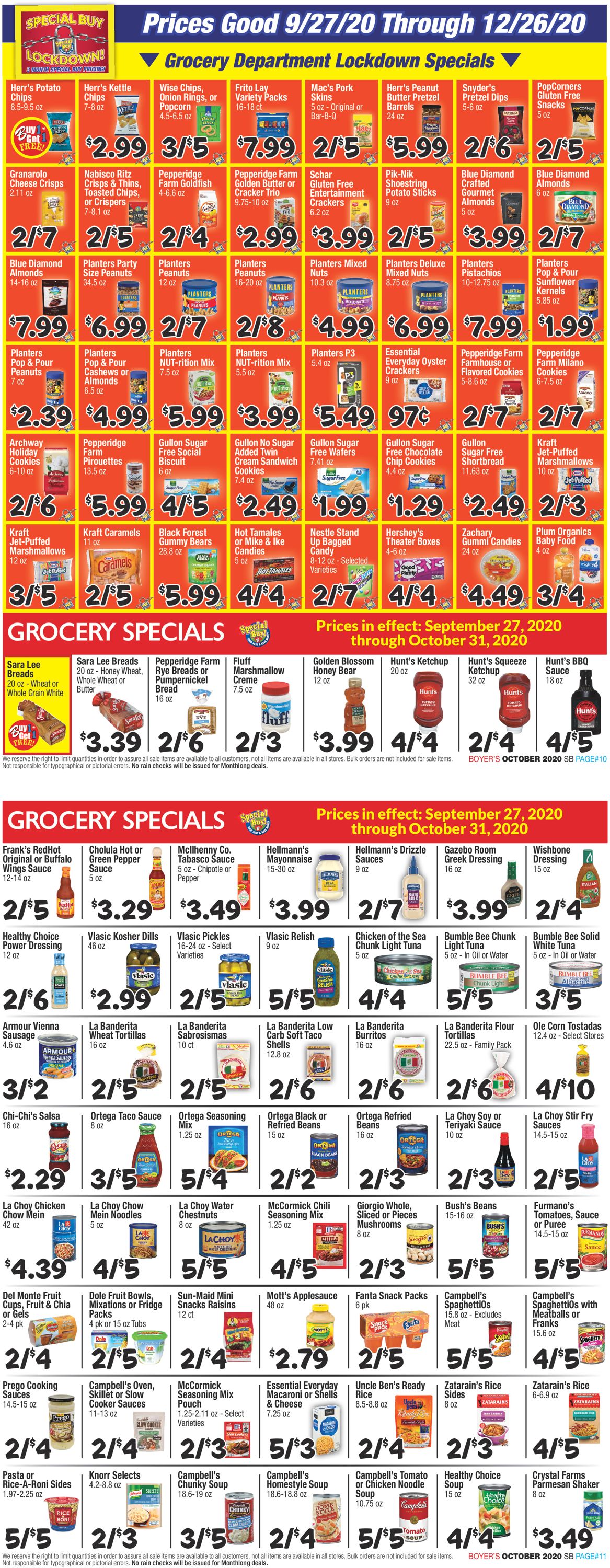 Boyer's Food Markets Weekly Ad Circular - valid 09/27-12/26/2020 (Page 6)