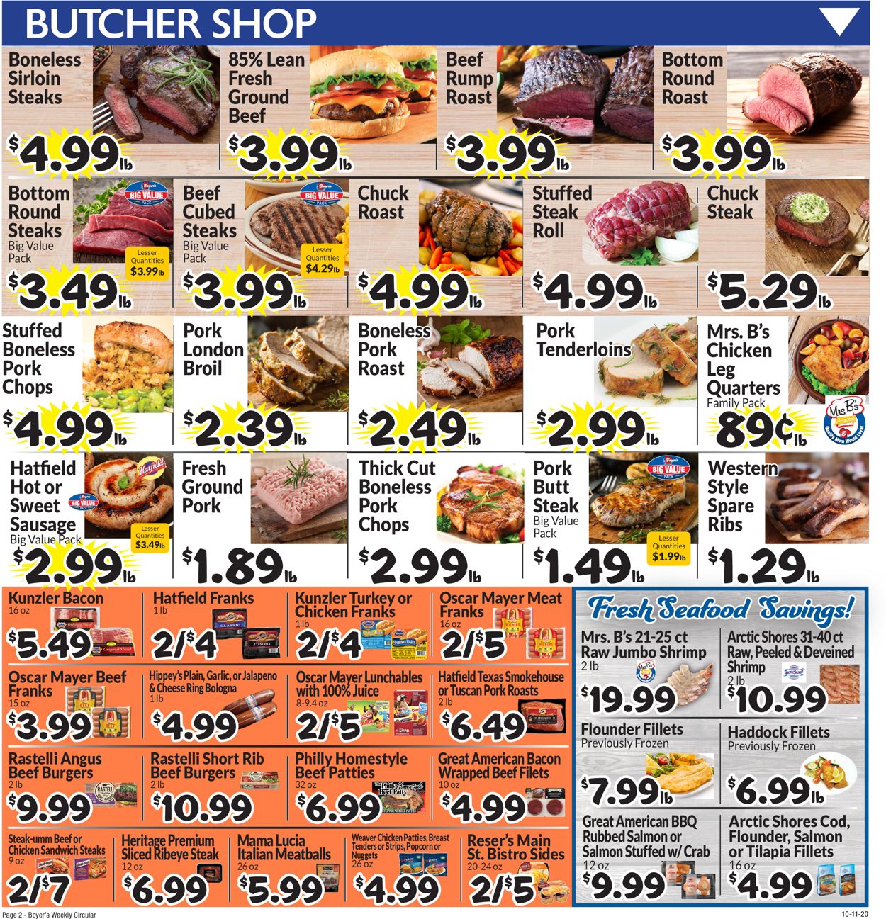 Boyer's Food Markets Weekly Ad Circular - valid 10/11-10/17/2020 (Page 4)