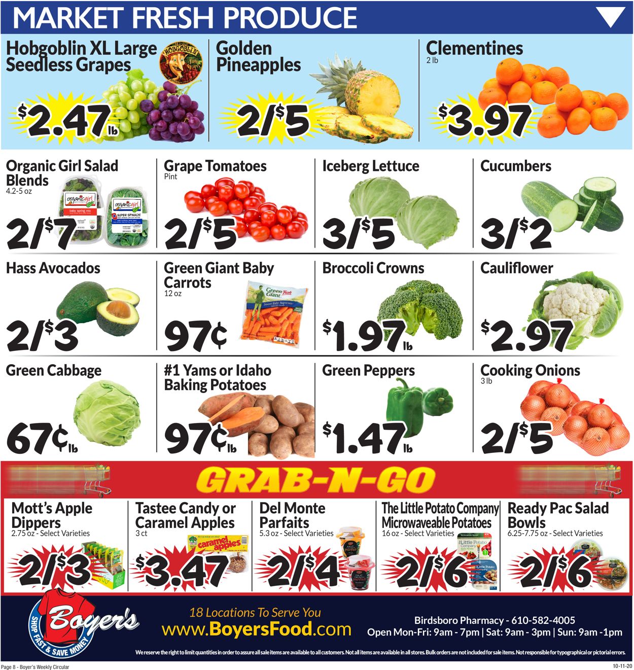 Boyer's Food Markets Weekly Ad Circular - valid 10/11-10/17/2020 (Page 11)
