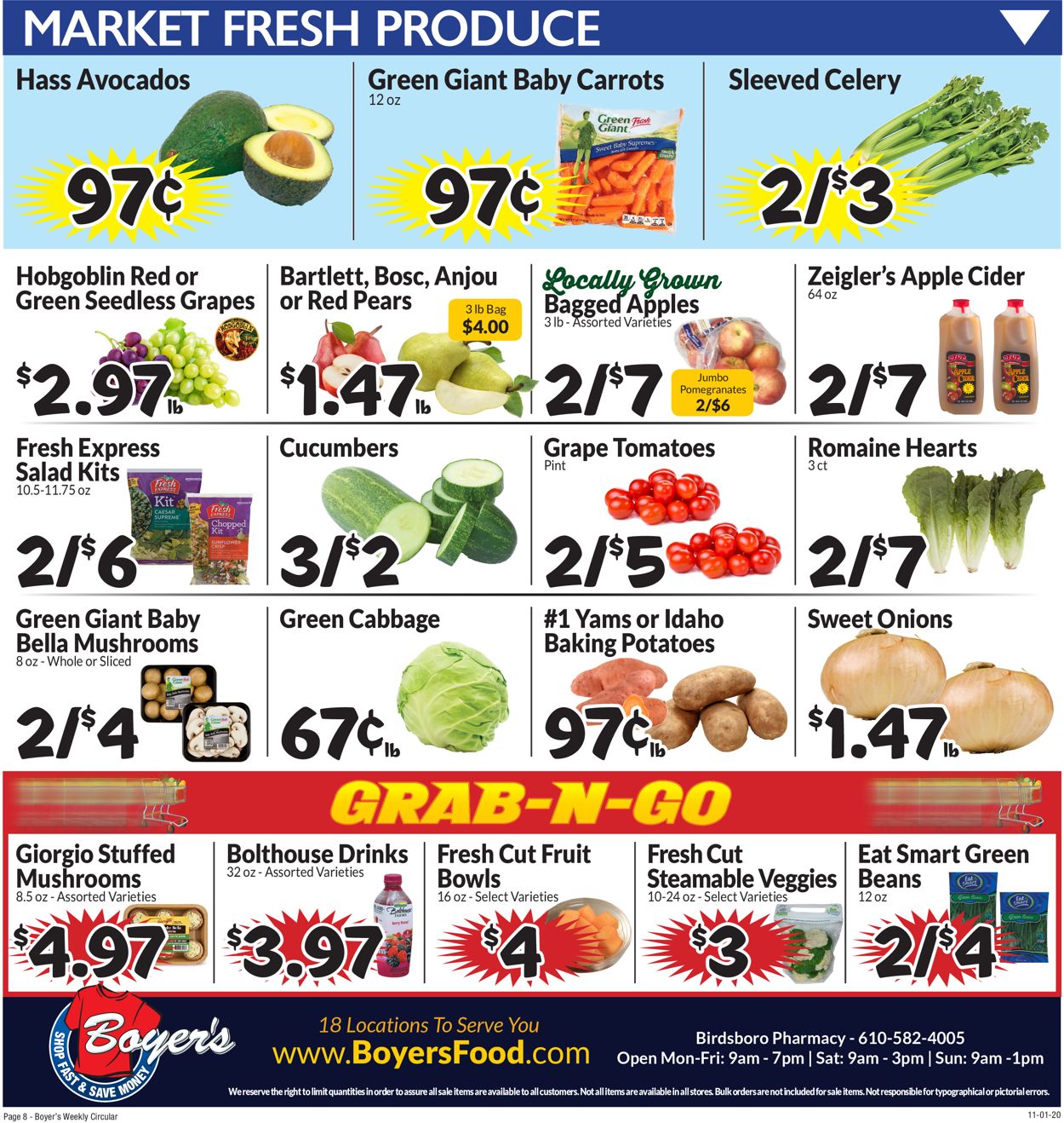 Boyer's Food Markets Weekly Ad Circular - valid 11/01-11/07/2020 (Page 11)