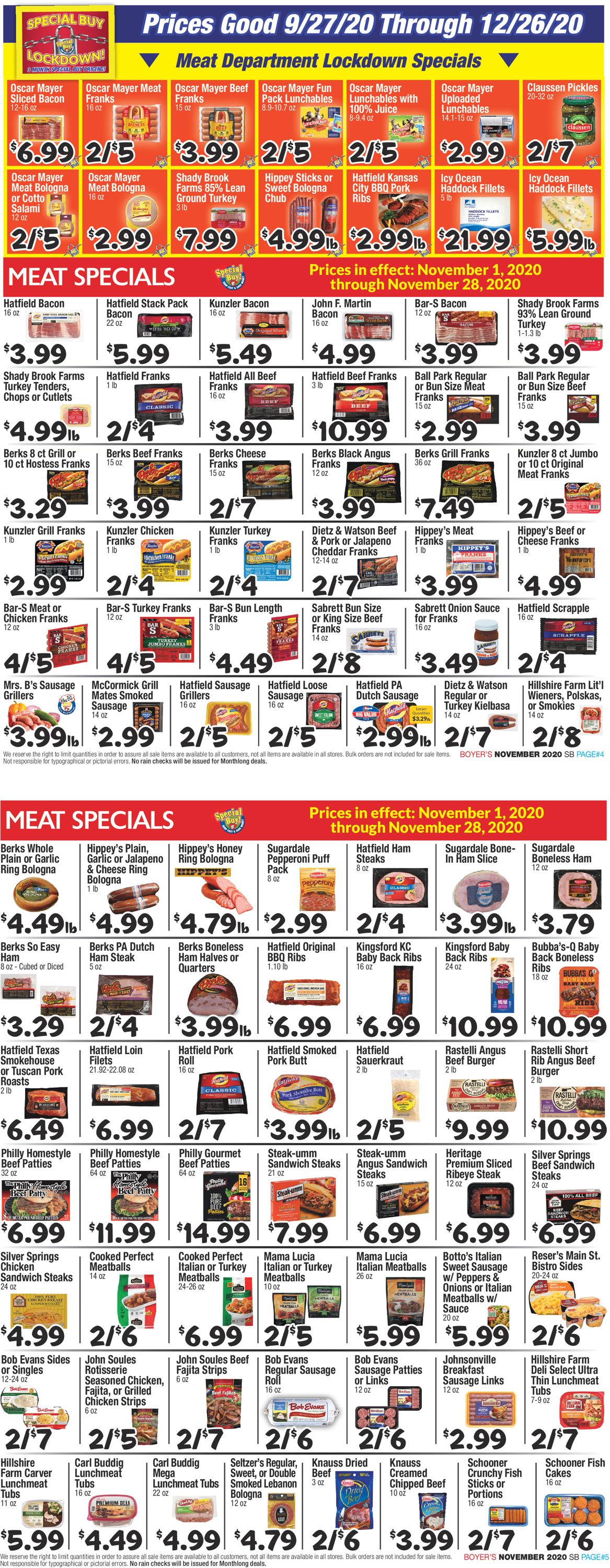 Boyer's Food Markets Weekly Ad Circular - valid 09/27-12/26/2020 (Page 3)