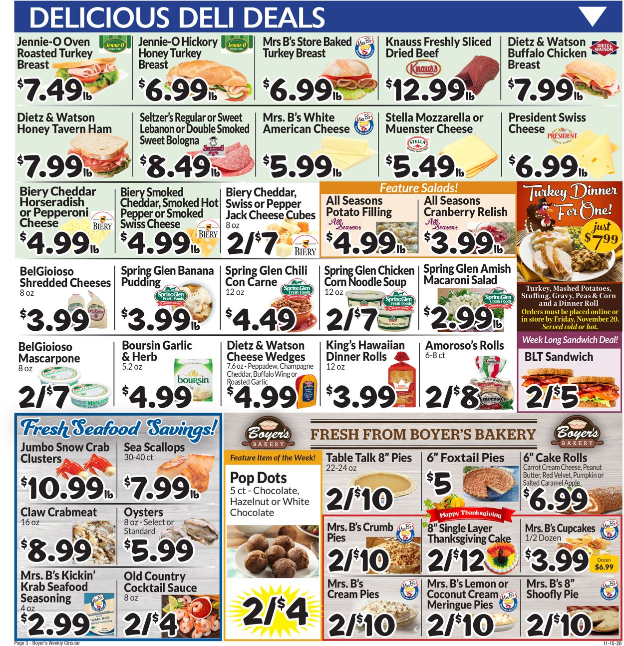 Boyer's Food Markets Weekly Ad Circular - valid 11/15-11/21/2020 (Page 5)