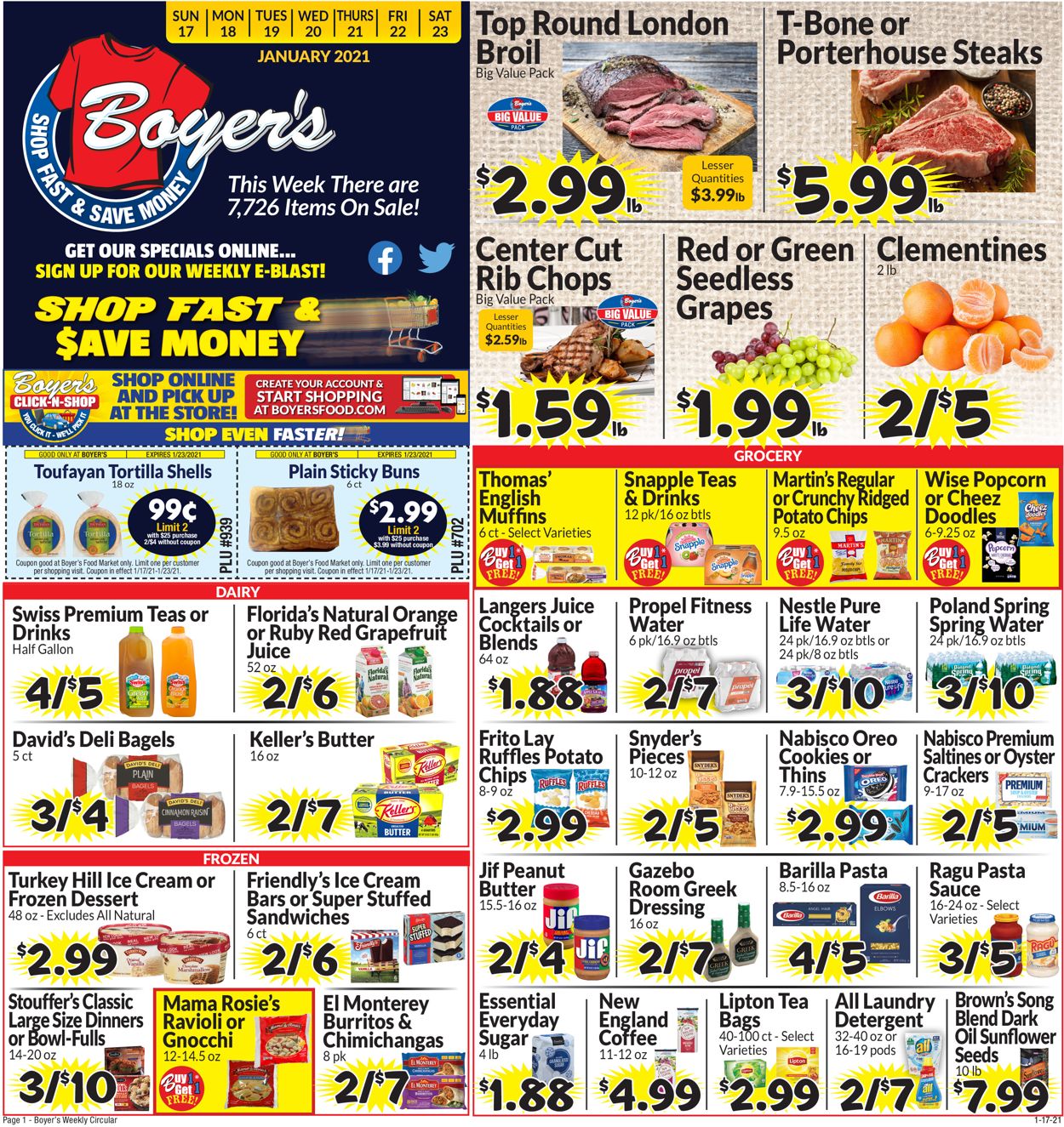 Boyer's Food Markets Weekly Ad Circular - valid 01/17-01/23/2021 (Page 3)