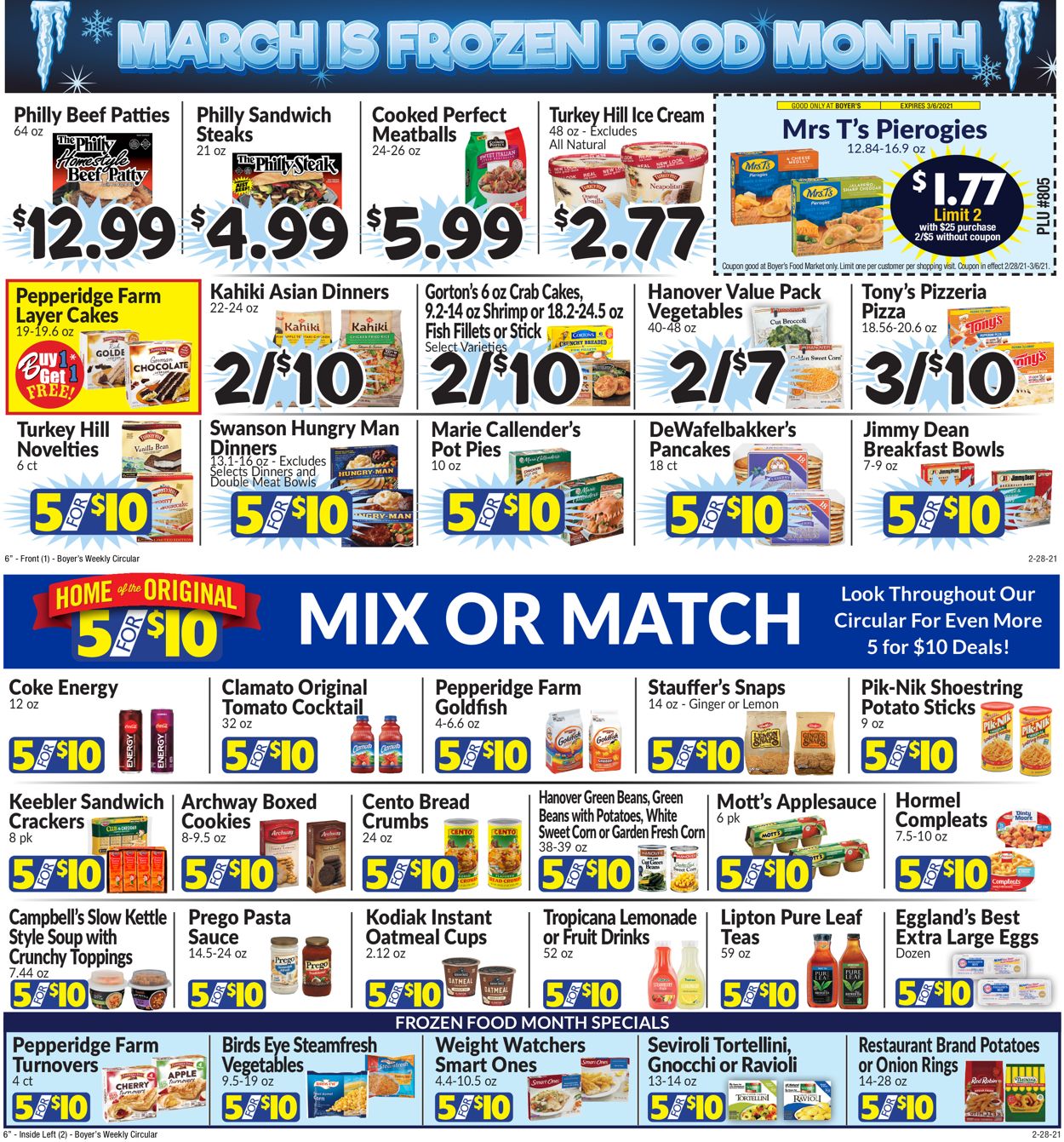 Boyer's Food Markets Weekly Ad Circular - valid 02/28-03/06/2021