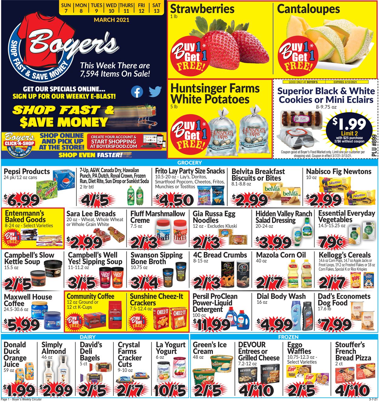 Boyer's Food Markets Weekly Ad Circular - valid 03/07-03/13/2021 (Page 3)