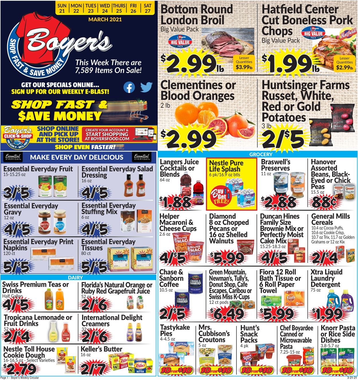 Boyer's Food Markets Weekly Ad Circular - valid 03/21-03/27/2021 (Page 3)