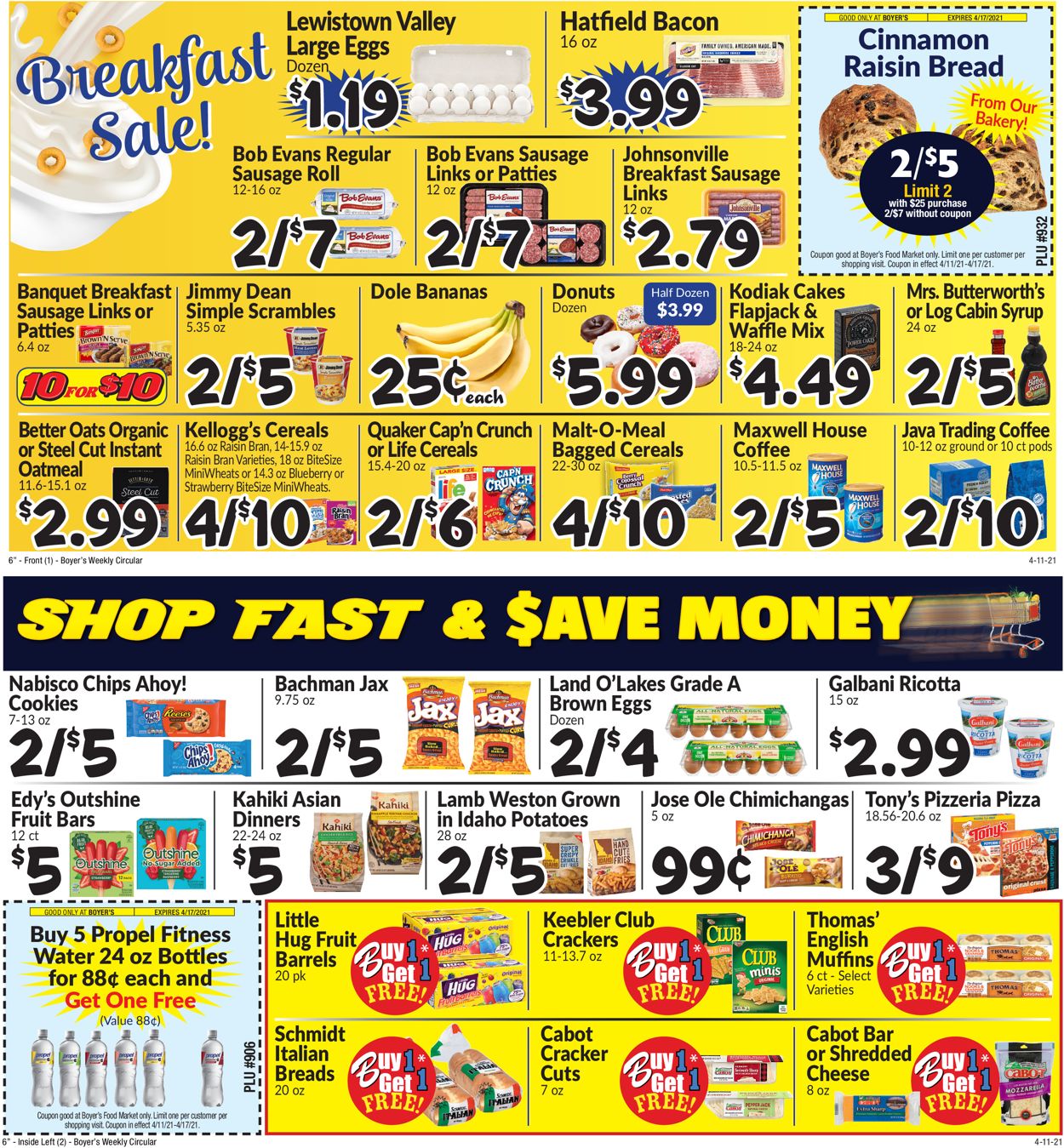Boyer's Food Markets Weekly Ad Circular - valid 04/11-04/17/2021