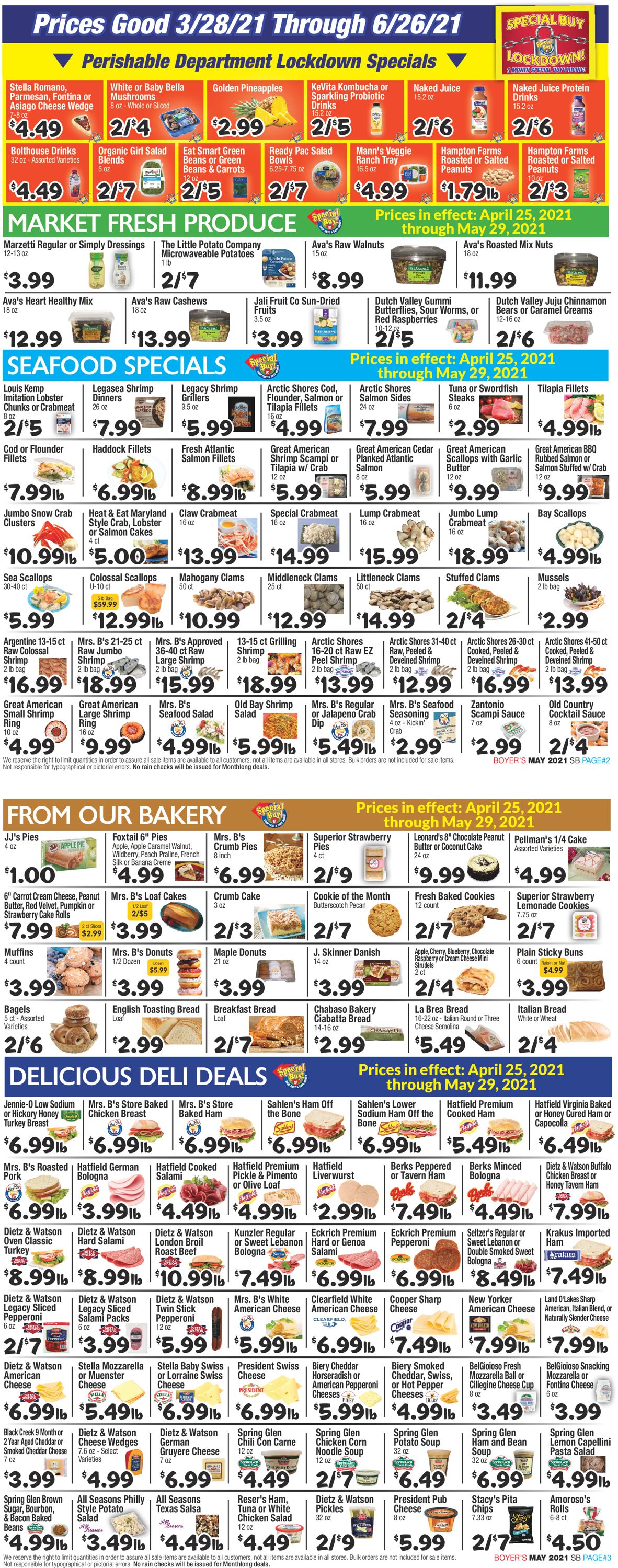 Boyer's Food Markets Weekly Ad Circular - valid 04/25-05/22/2021 (Page 2)