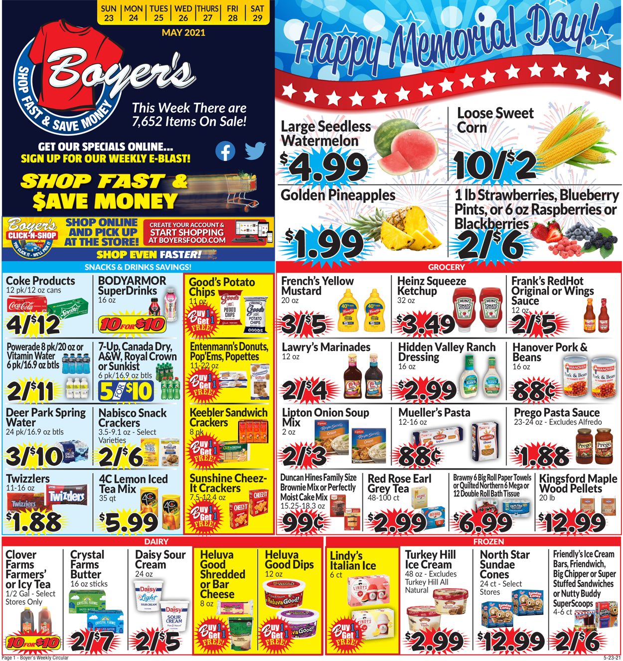 Boyer's Food Markets Weekly Ad Circular - valid 05/23-05/29/2021 (Page 3)