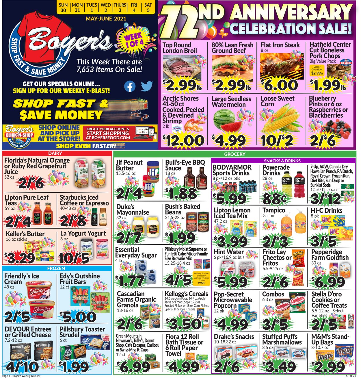 Boyer's Food Markets Weekly Ad Circular - valid 05/30-06/05/2021 (Page 3)