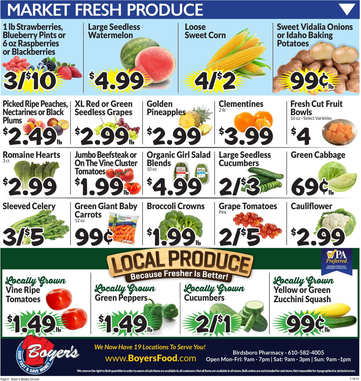Boyer's Food Markets Weekly Ad Circular - valid 07/18-07/24/2021 (Page 11)