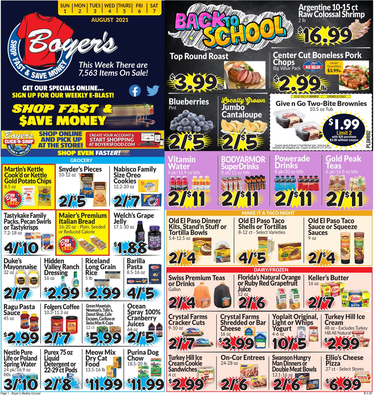 Boyer's Food Markets Weekly Ad Circular - valid 08/01-08/07/2021 (Page 3)