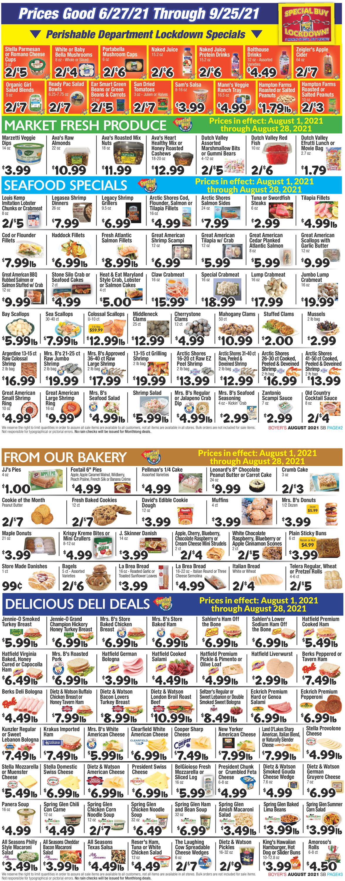 Boyer's Food Markets Weekly Ad Circular - valid 08/01-08/28/2021 (Page 2)