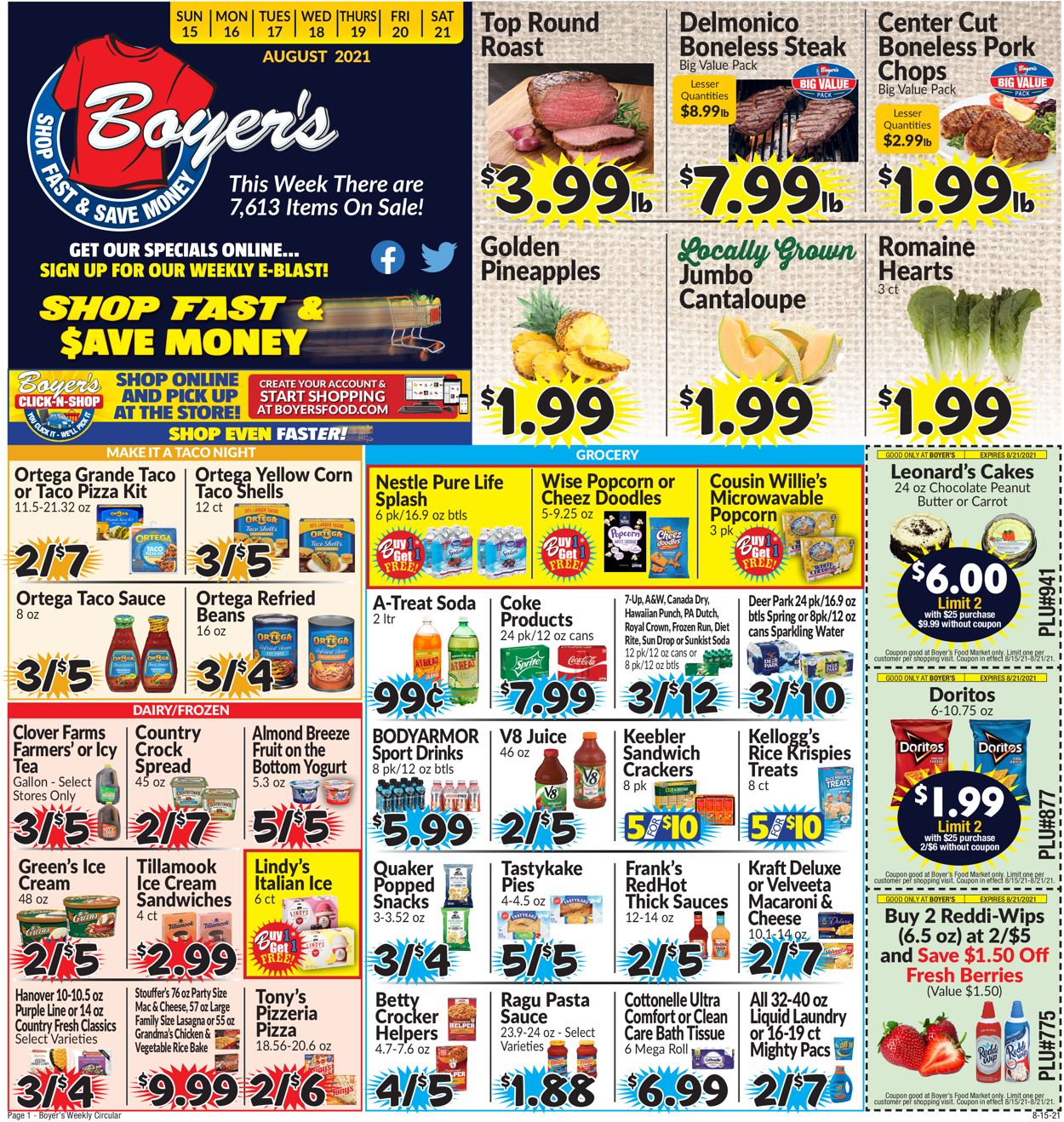 Boyer's Food Markets Weekly Ad Circular - valid 08/15-08/21/2021 (Page 3)