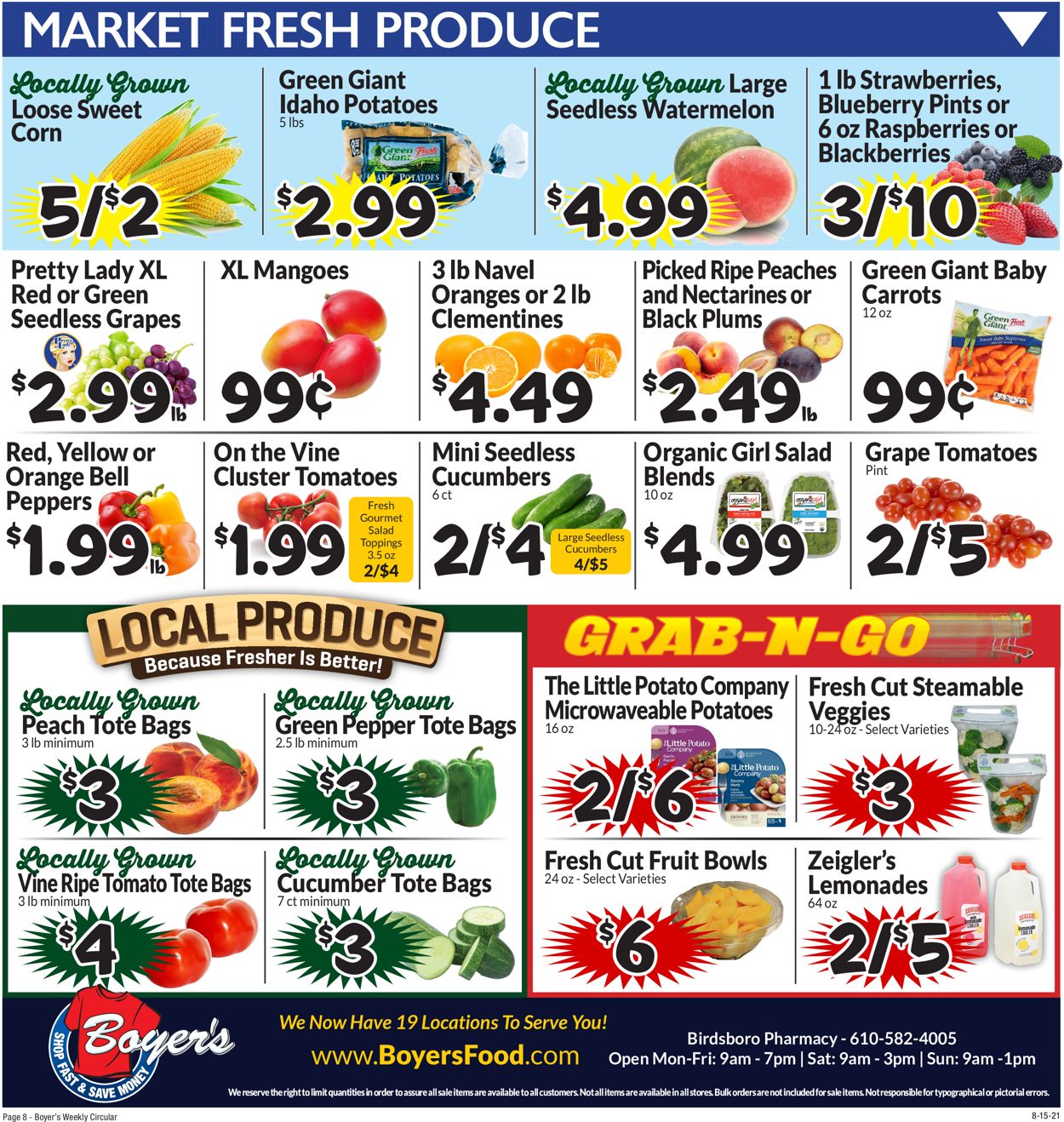 Boyer's Food Markets Weekly Ad Circular - valid 08/15-08/21/2021 (Page 11)