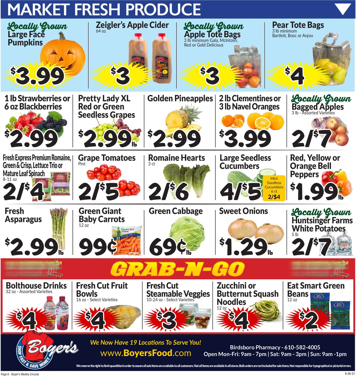 Boyer's Food Markets Weekly Ad Circular - valid 09/26-10/02/2021 (Page 11)