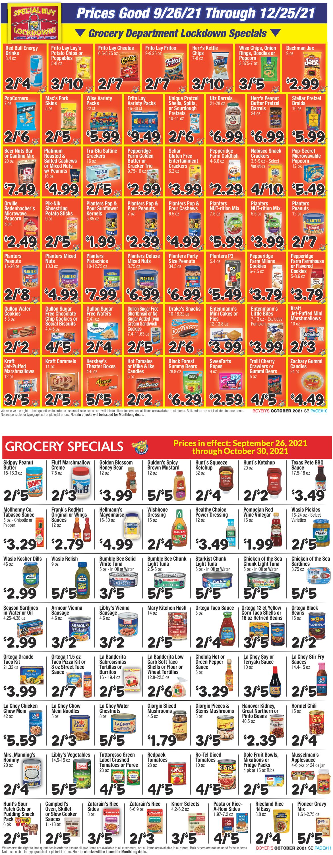 Boyer's Food Markets Weekly Ad Circular - valid 09/26-10/30/2021 (Page 6)