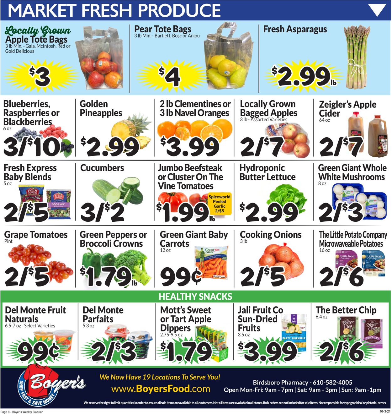 Boyer's Food Markets Weekly Ad Circular - valid 10/03-10/09/2021 (Page 11)