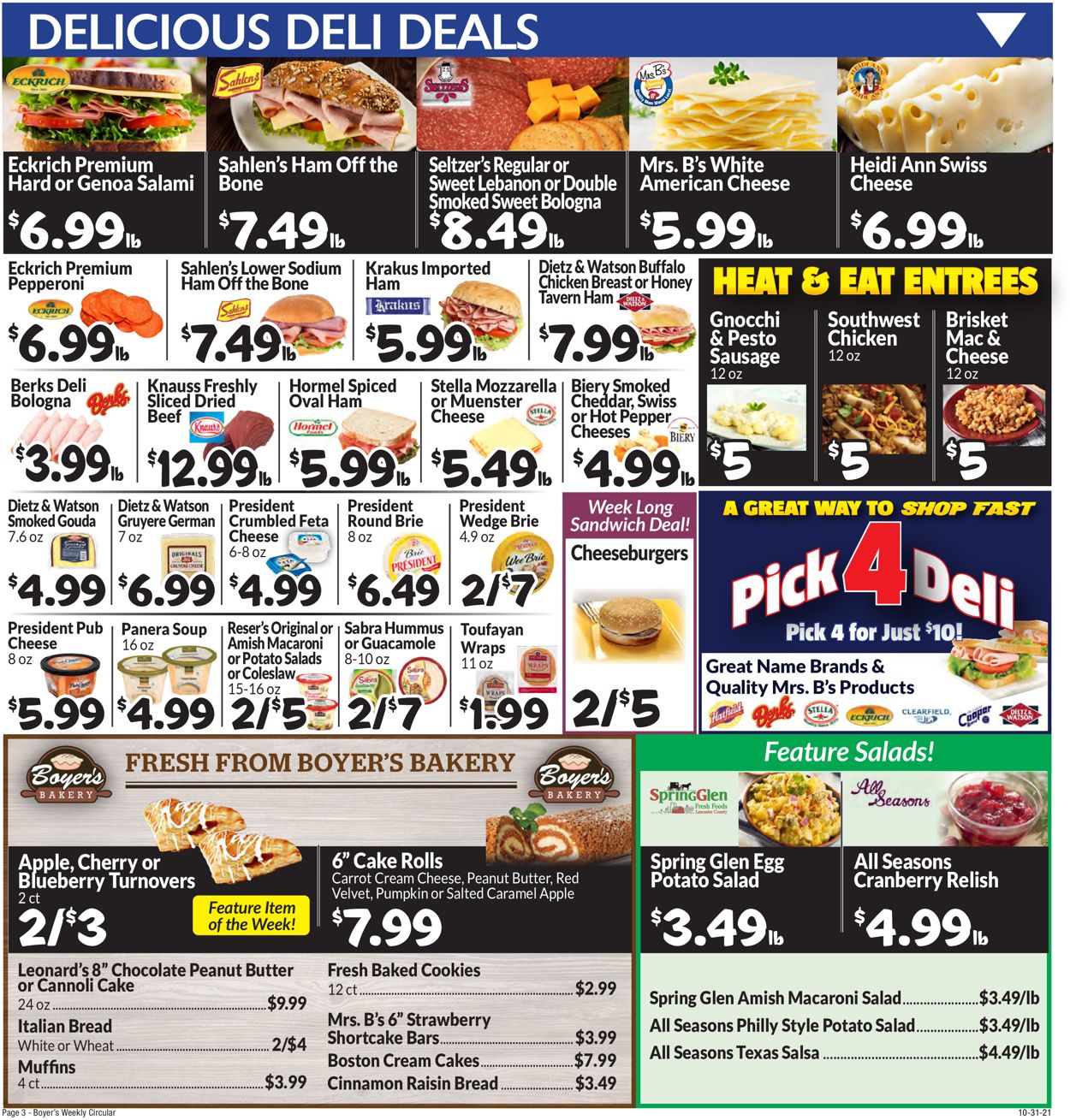 Boyer's Food Markets Weekly Ad Circular - valid 10/31-11/06/2021 (Page 5)