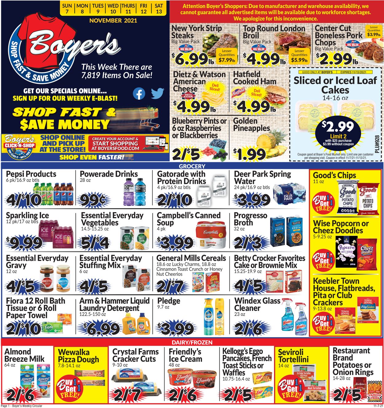Boyer's Food Markets Weekly Ad Circular - valid 11/07-11/13/2021 (Page 3)