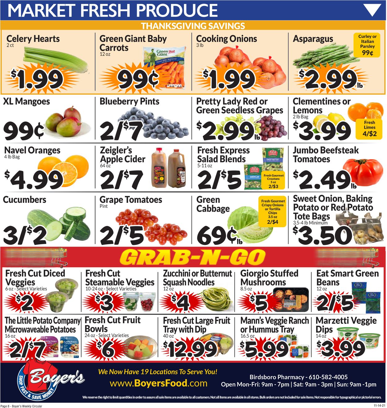 Boyer's Food Markets Weekly Ad Circular - valid 11/14-11/20/2021 (Page 11)