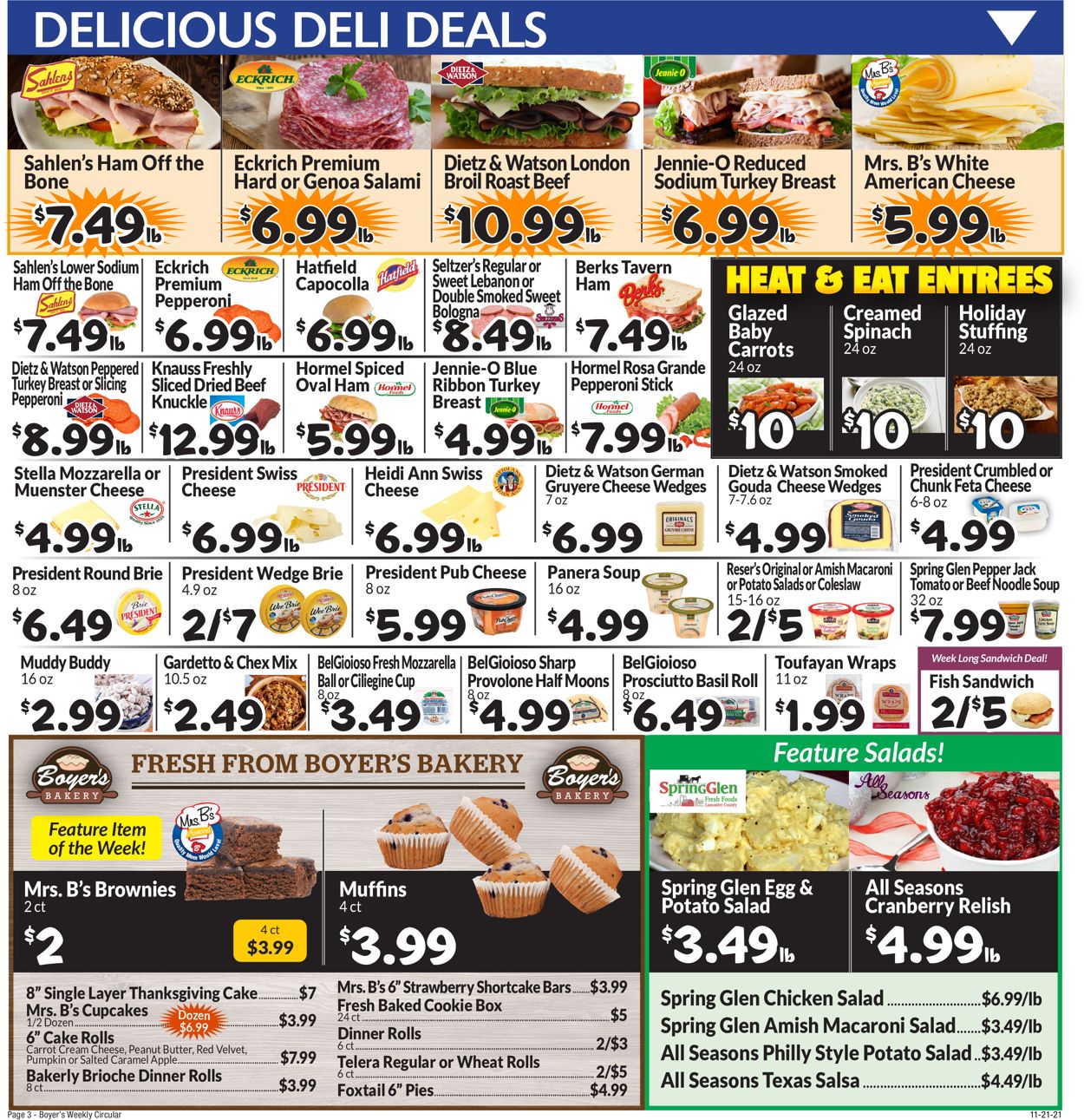 Boyer's Food Markets THANKSGIVING 2021 Weekly Ad Circular - valid 11/21-11/27/2021 (Page 5)