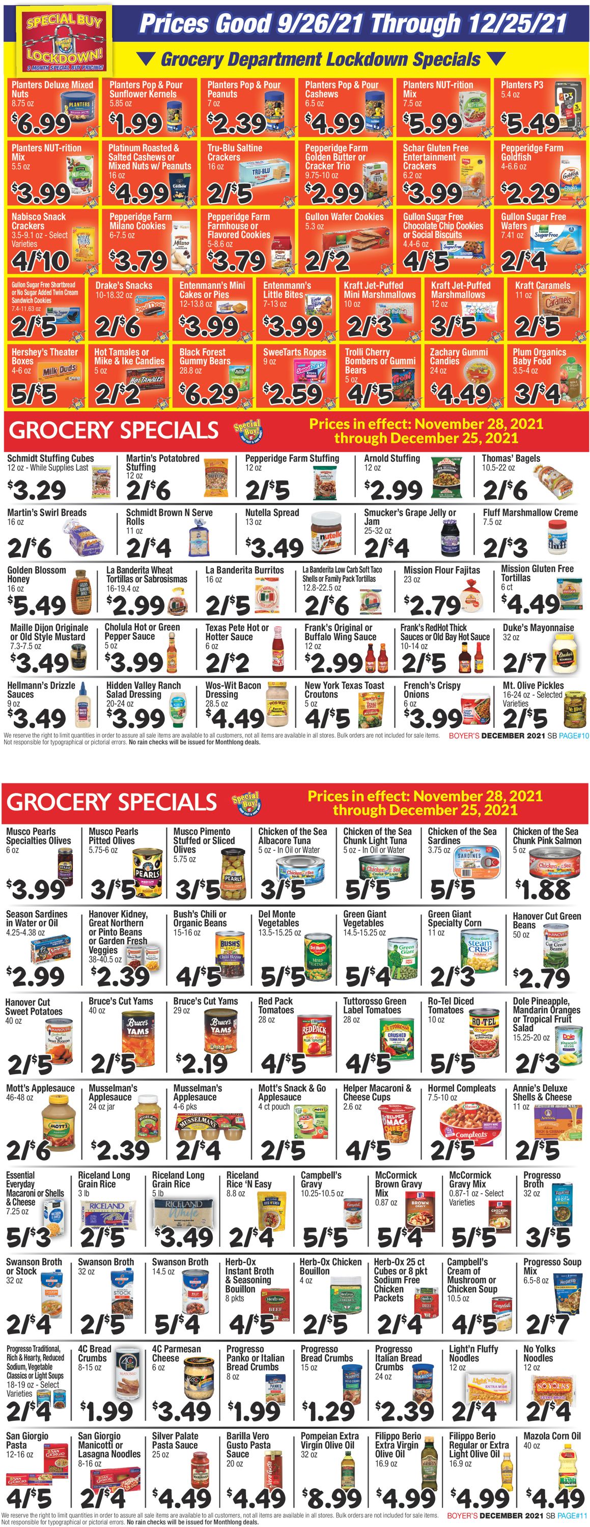 Boyer's Food Markets HOLIDAY 2021 Weekly Ad Circular - valid 11/28-12/25/2021 (Page 6)