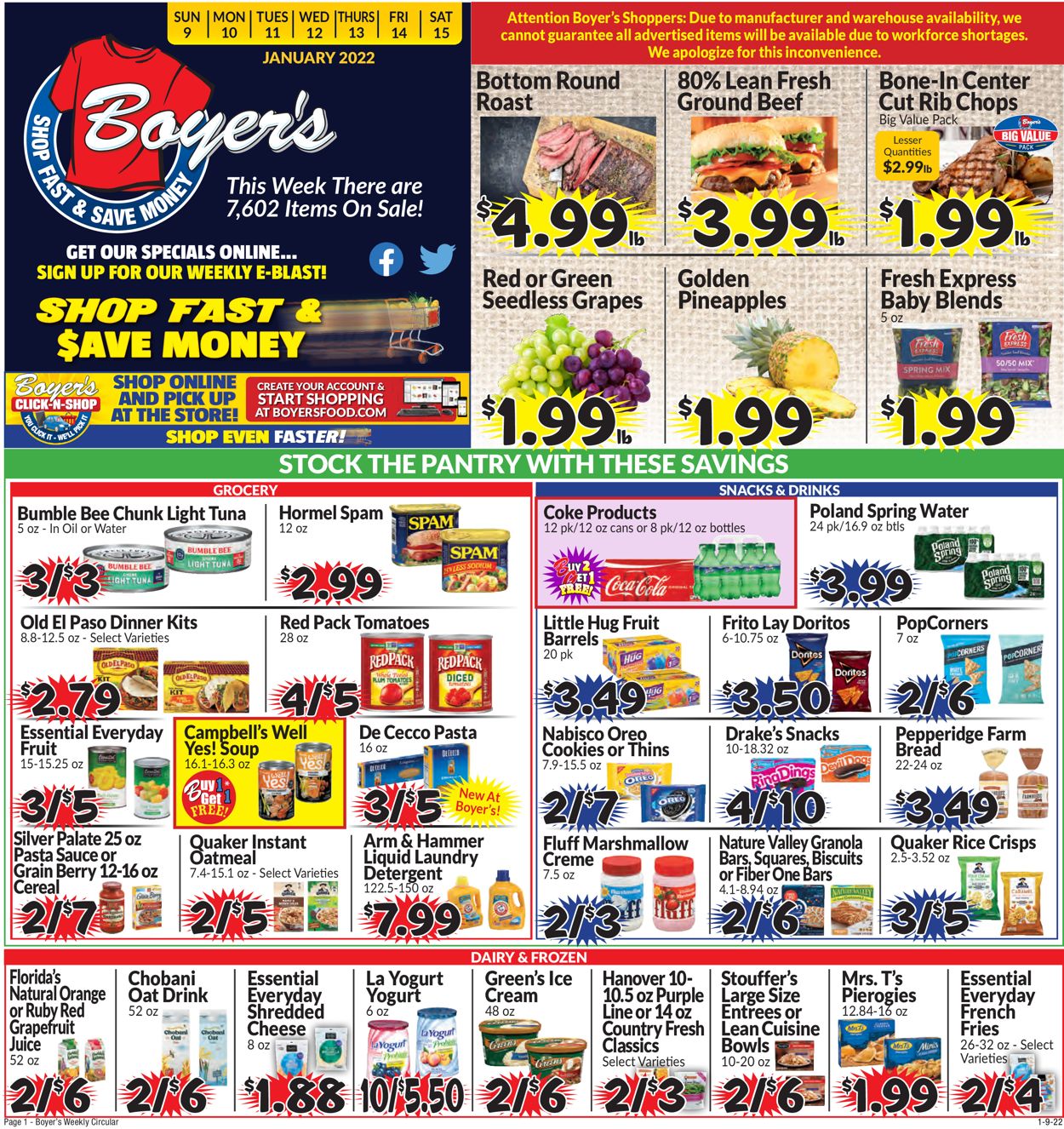 Boyer's Food Markets Weekly Ad Circular - valid 01/09-01/15/2022 (Page 3)