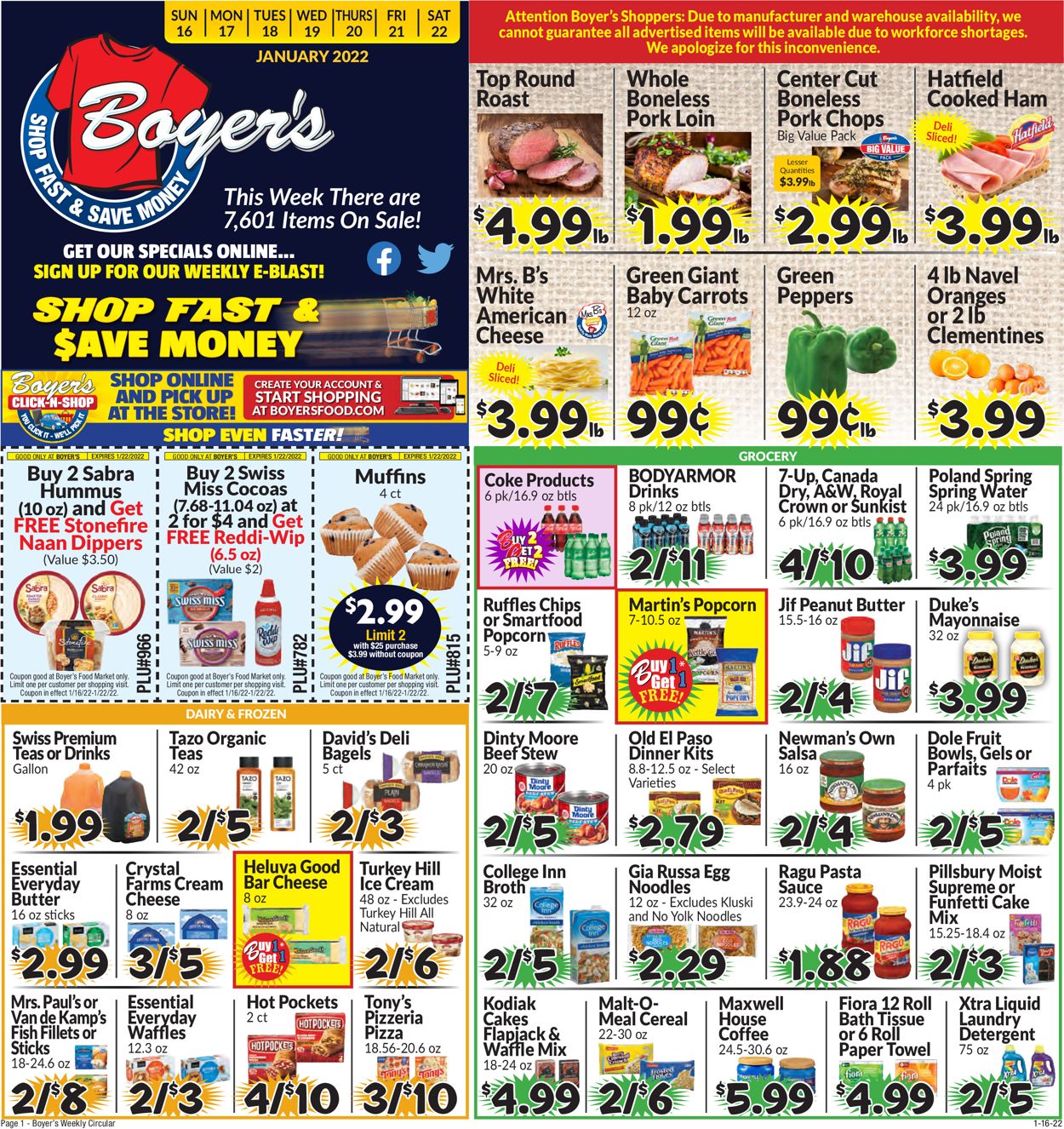 Boyer's Food Markets Weekly Ad Circular - valid 01/16-01/22/2022 (Page 3)