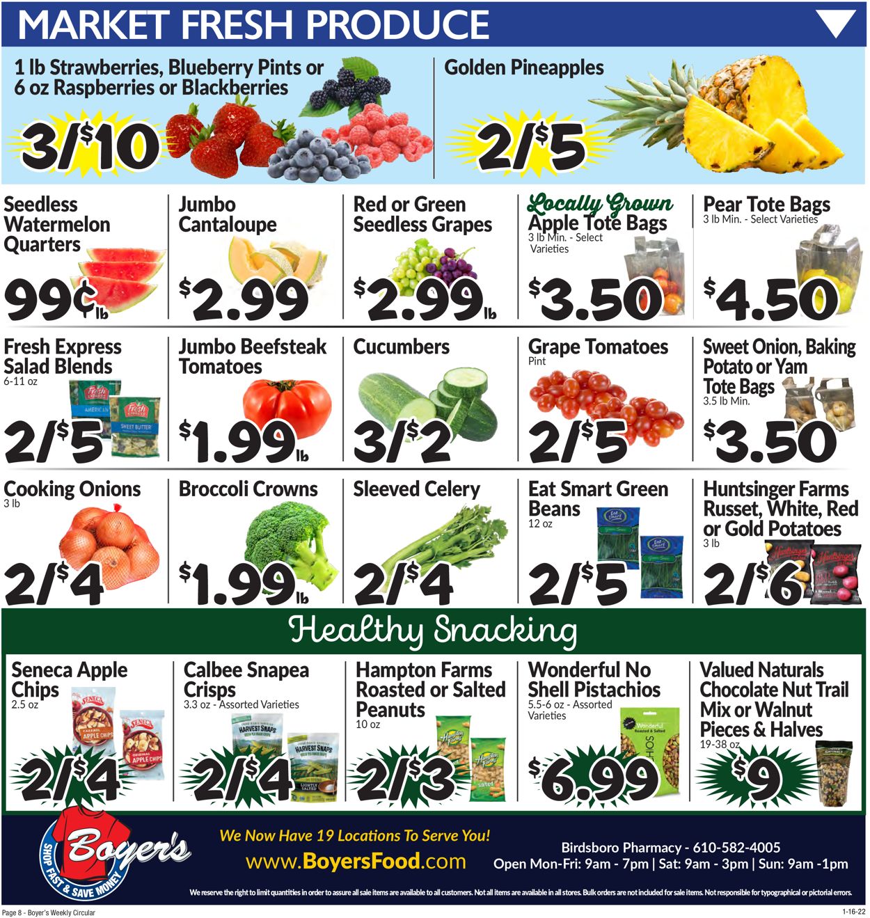 Boyer's Food Markets Weekly Ad Circular - valid 01/16-01/22/2022 (Page 11)