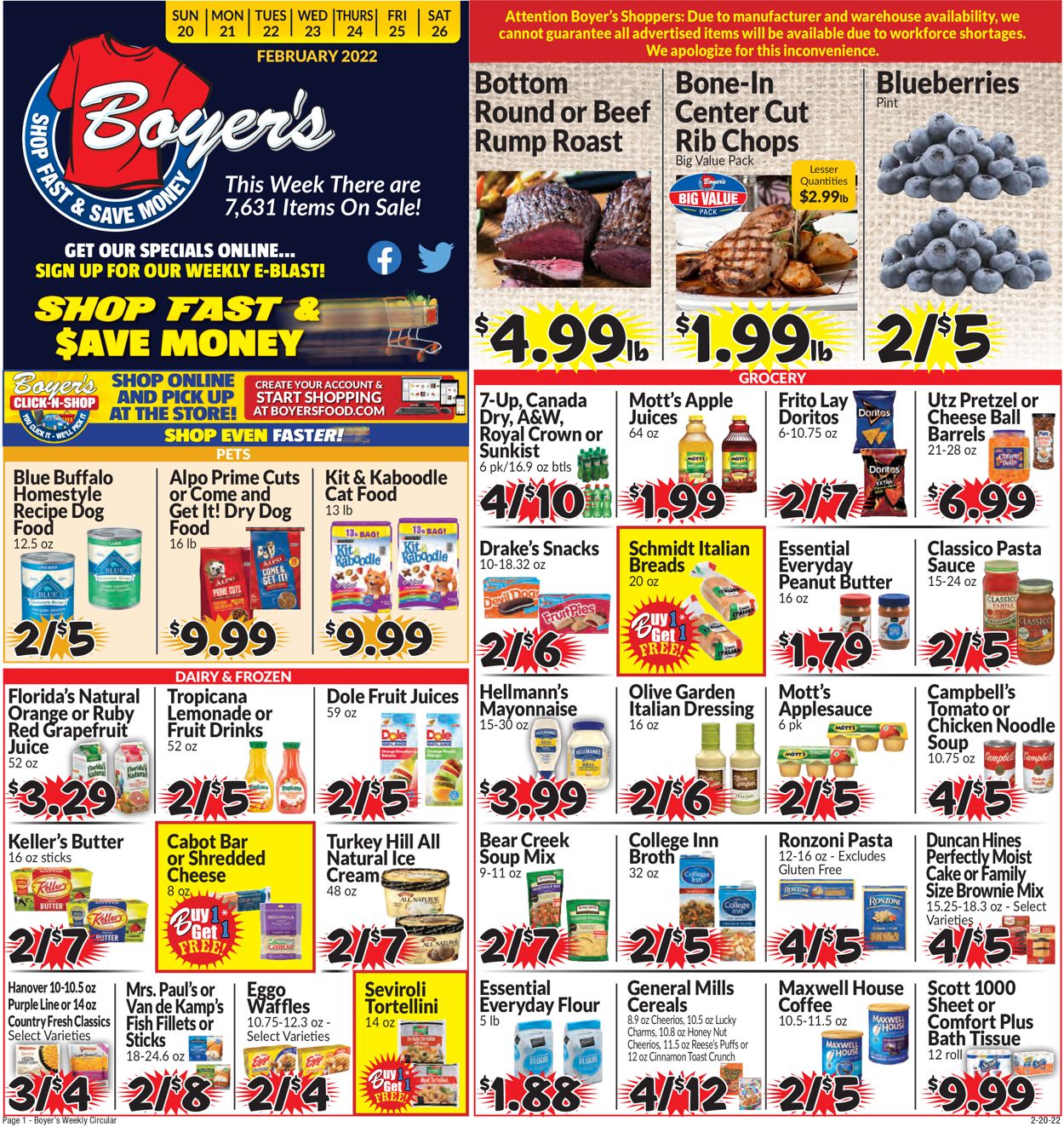 Boyer's Food Markets Weekly Ad Circular - valid 02/20-02/26/2022 (Page 3)