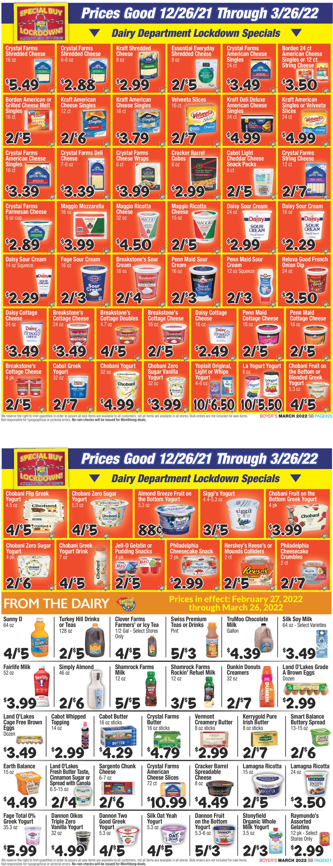 Boyer's Food Markets Weekly Ad Circular - valid 02/27-03/26/2022 (Page 11)