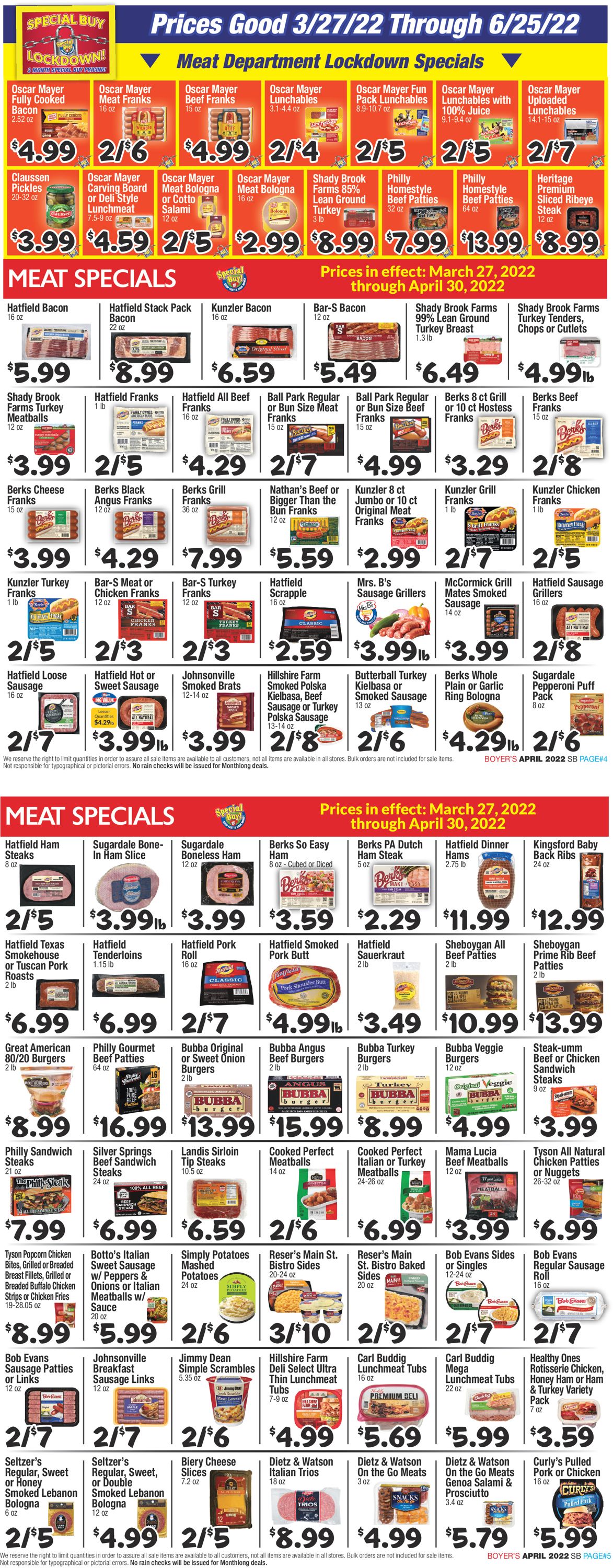 Boyer's Food Markets Weekly Ad Circular - valid 03/27-04/30/2022 (Page 3)