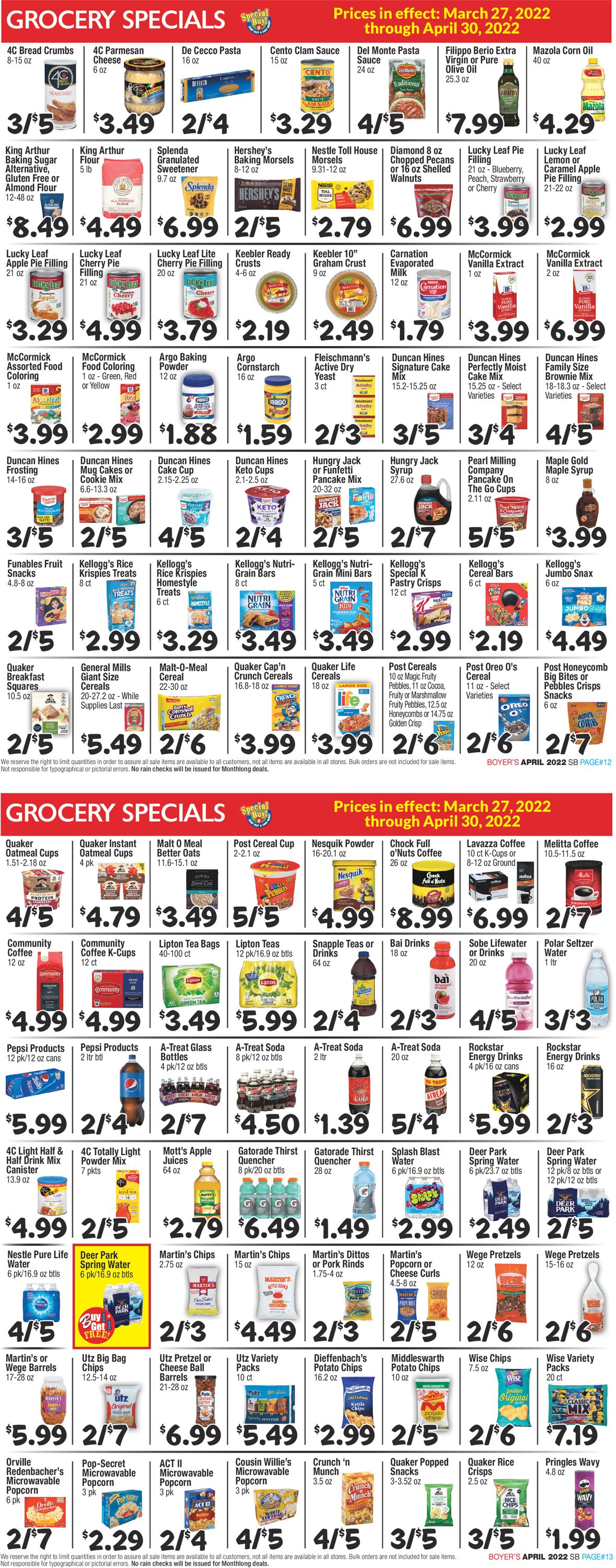 Boyer's Food Markets Weekly Ad Circular - valid 03/27-04/30/2022 (Page 7)