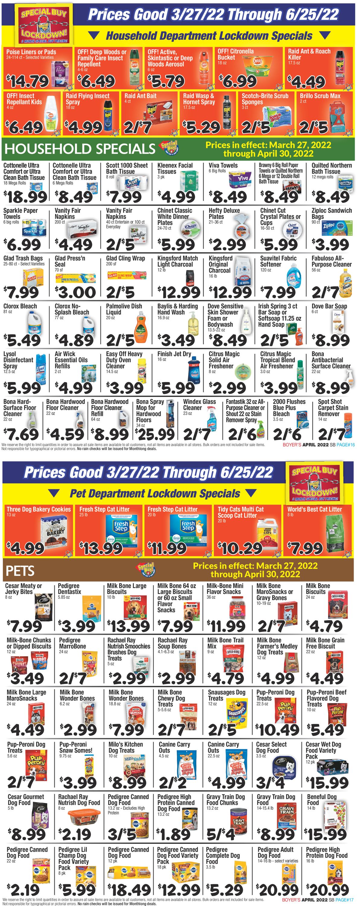 Boyer's Food Markets Weekly Ad Circular - valid 03/27-04/30/2022 (Page 9)
