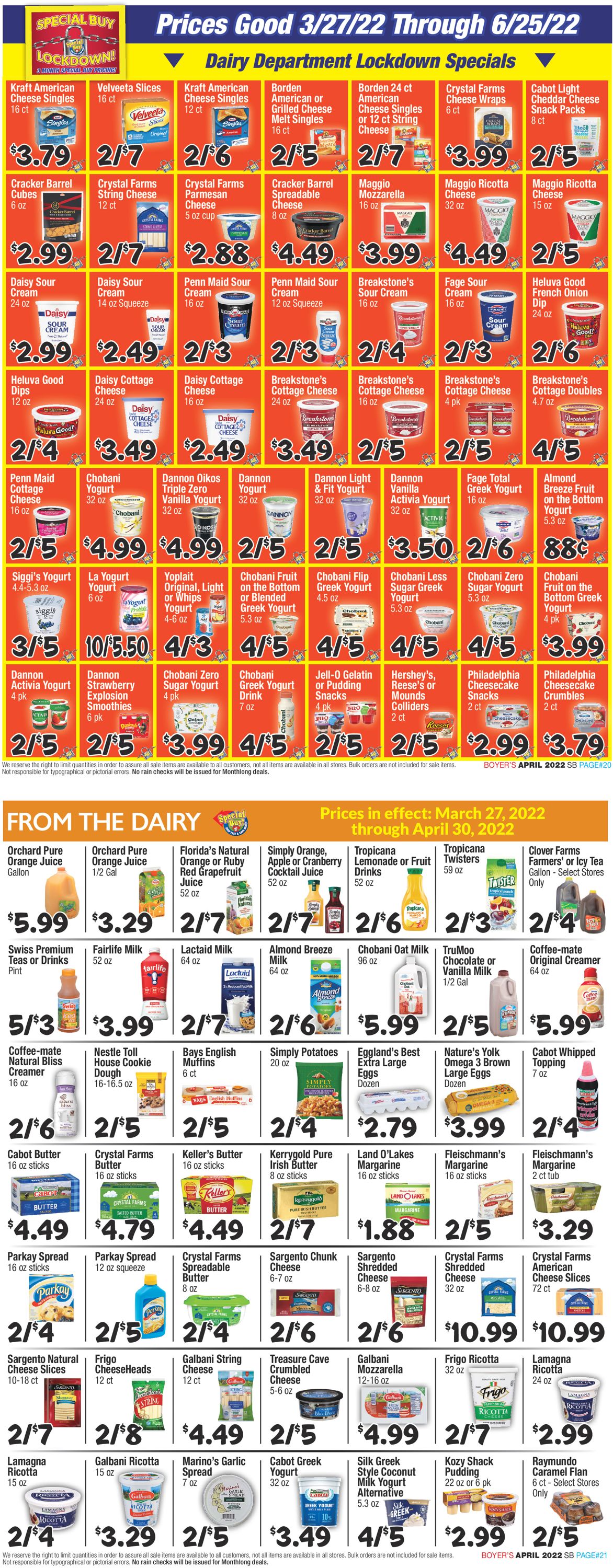 Boyer's Food Markets Weekly Ad Circular - valid 03/27-04/30/2022 (Page 11)