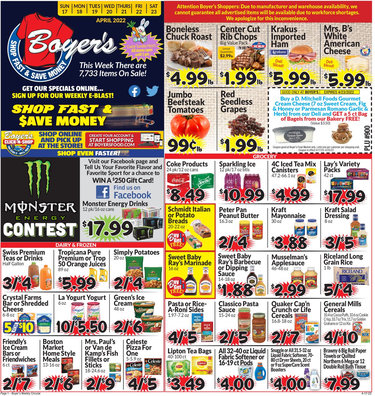 Boyer's Food Markets Weekly Ad Circular - valid 04/17-04/23/2022 (Page 3)