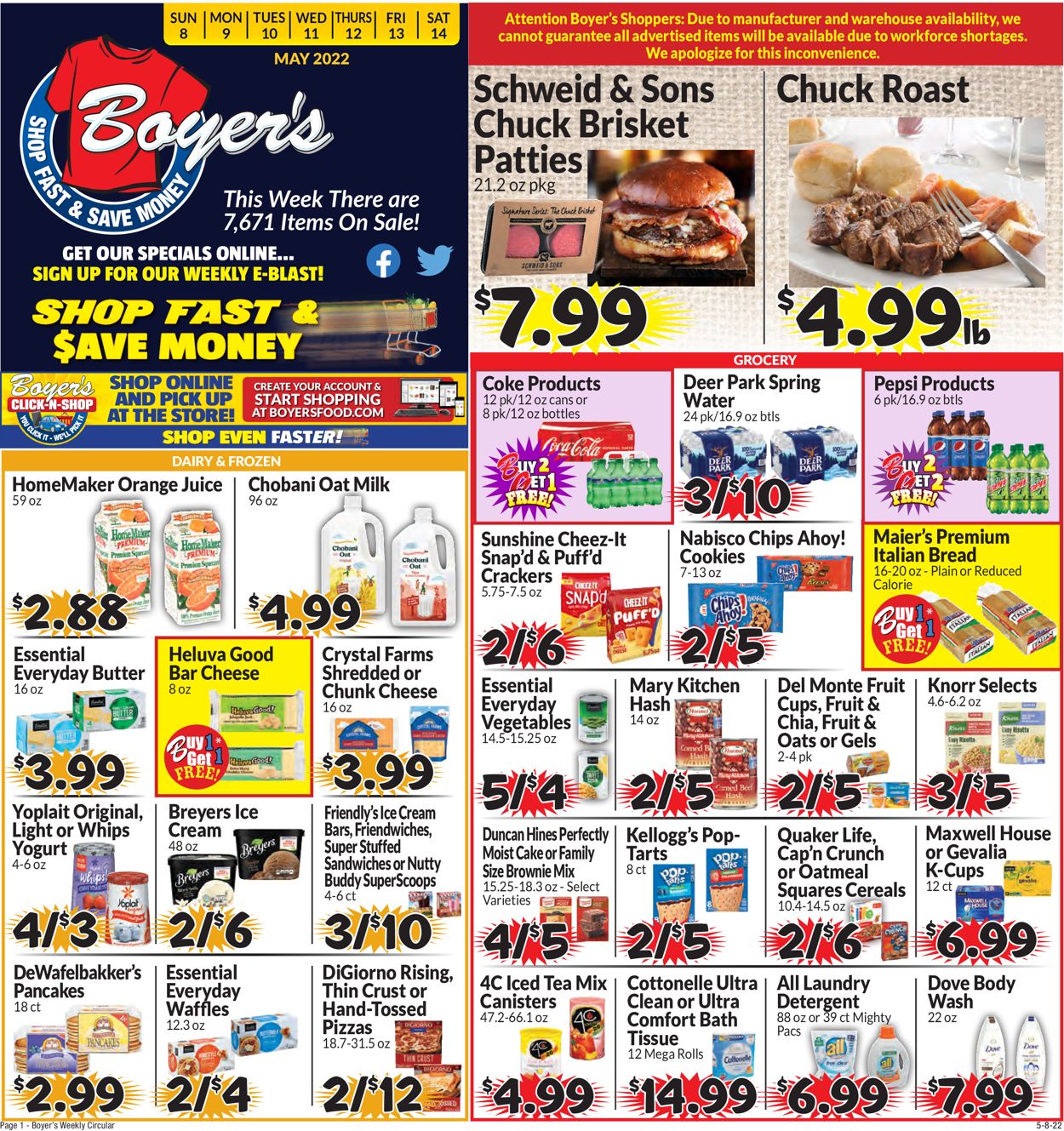 Boyer's Food Markets Weekly Ad Circular - valid 05/08-05/14/2022 (Page 3)