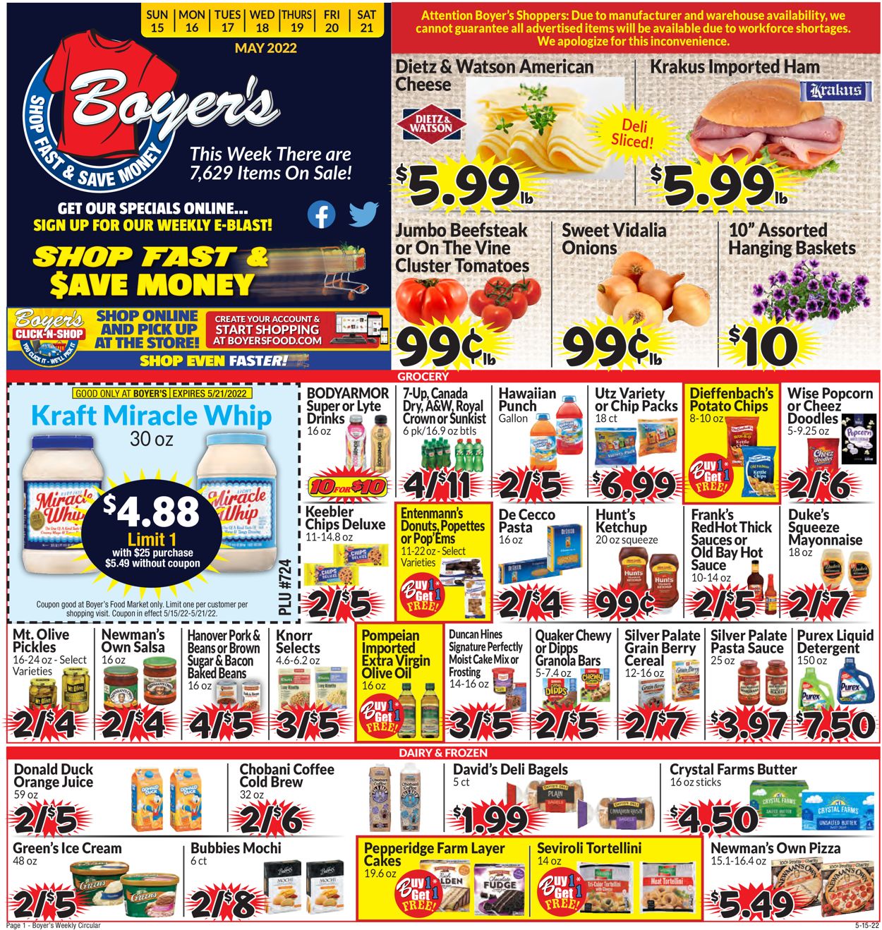 Boyer's Food Markets Weekly Ad Circular - valid 05/19-05/21/2022 (Page 3)