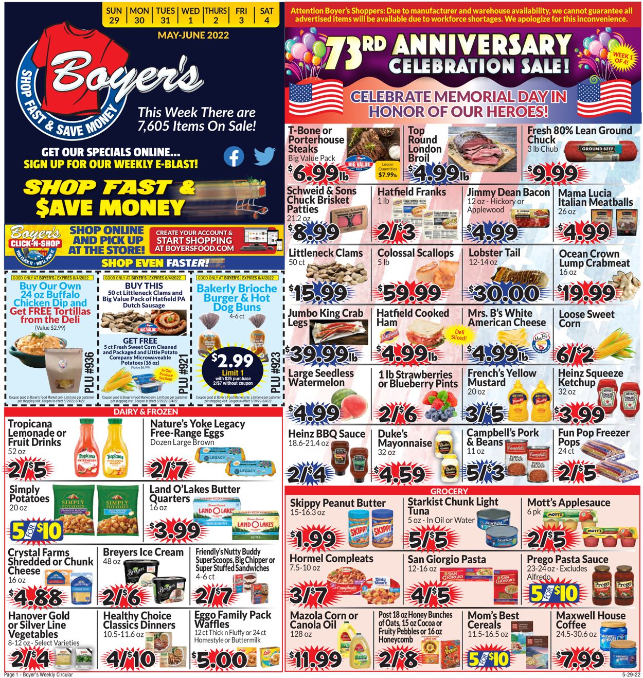 Boyer's Food Markets Weekly Ad Circular - valid 05/29-06/11/2022 (Page 3)