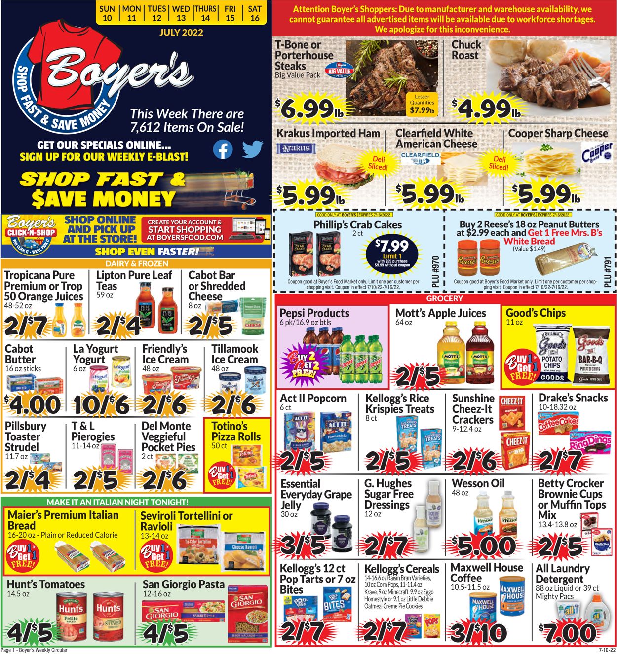 Boyer's Food Markets Weekly Ad Circular - valid 07/10-07/16/2022 (Page 3)