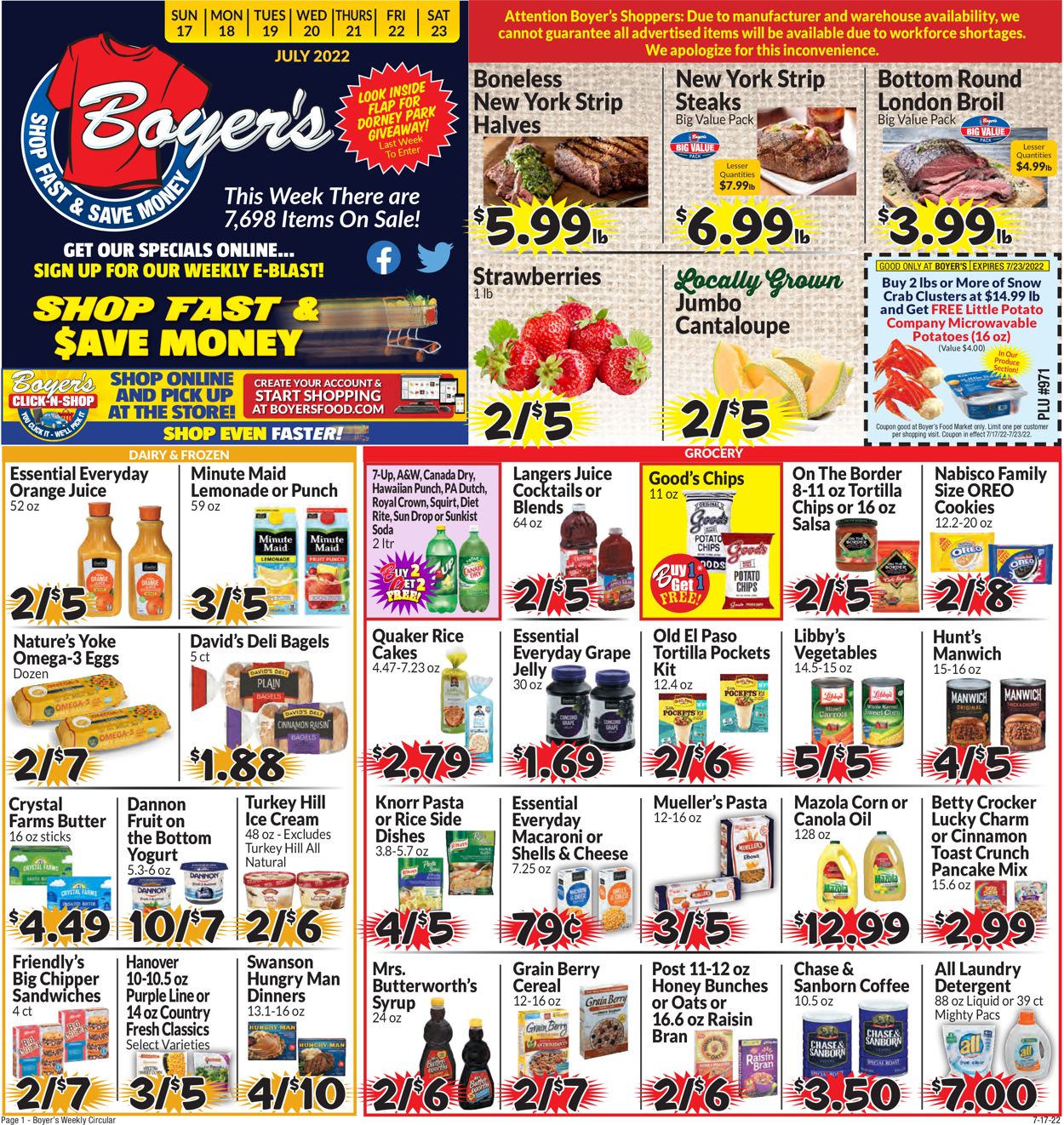Boyer's Food Markets Weekly Ad Circular - valid 07/17-07/23/2022 (Page 3)