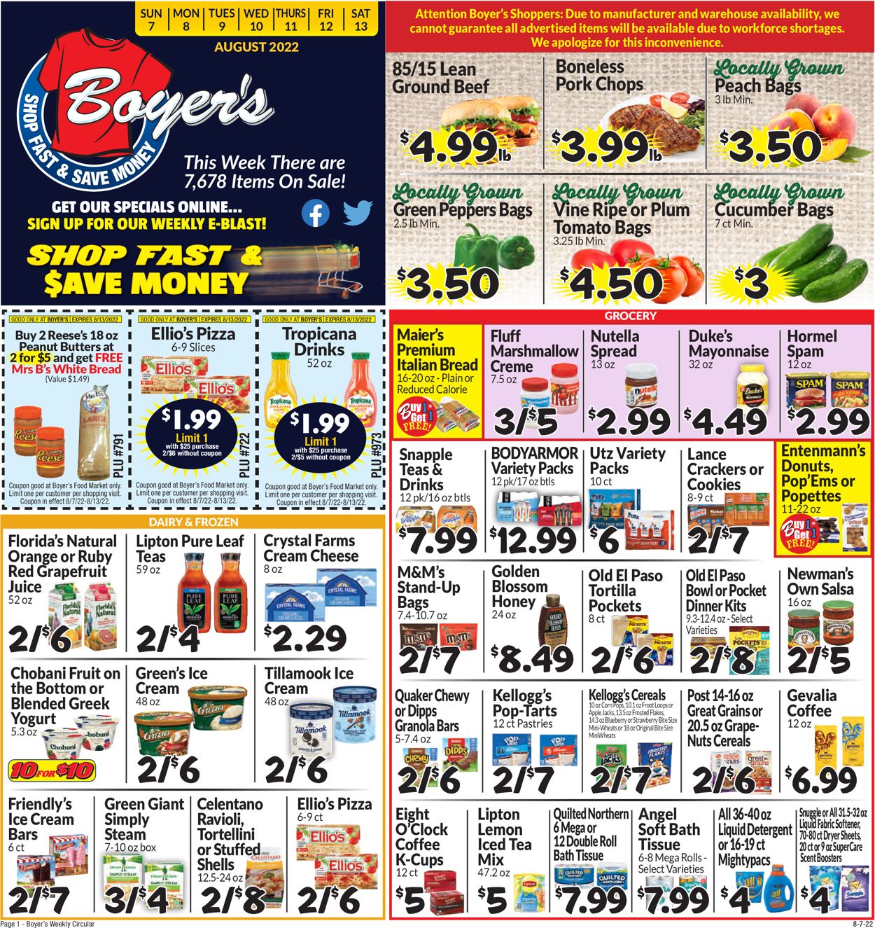 Boyer's Food Markets Weekly Ad Circular - valid 08/07-08/13/2022 (Page 3)