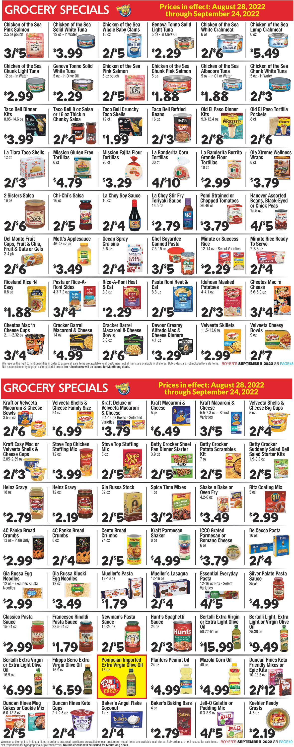 Boyer's Food Markets Weekly Ad Circular - valid 08/28-09/24/2022 (Page 5)
