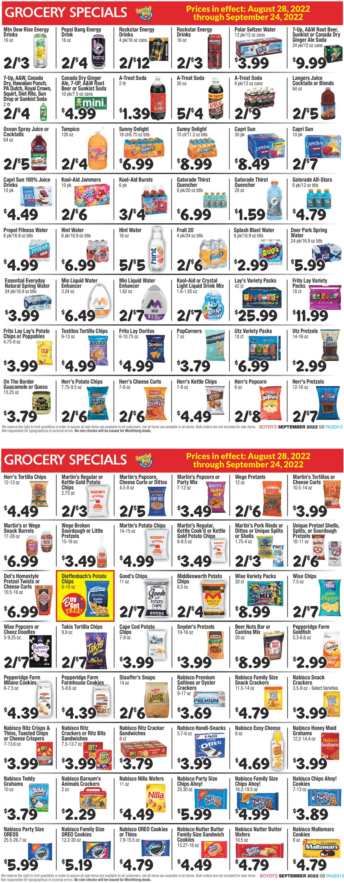 Boyer's Food Markets Weekly Ad Circular - valid 08/28-09/24/2022 (Page 7)