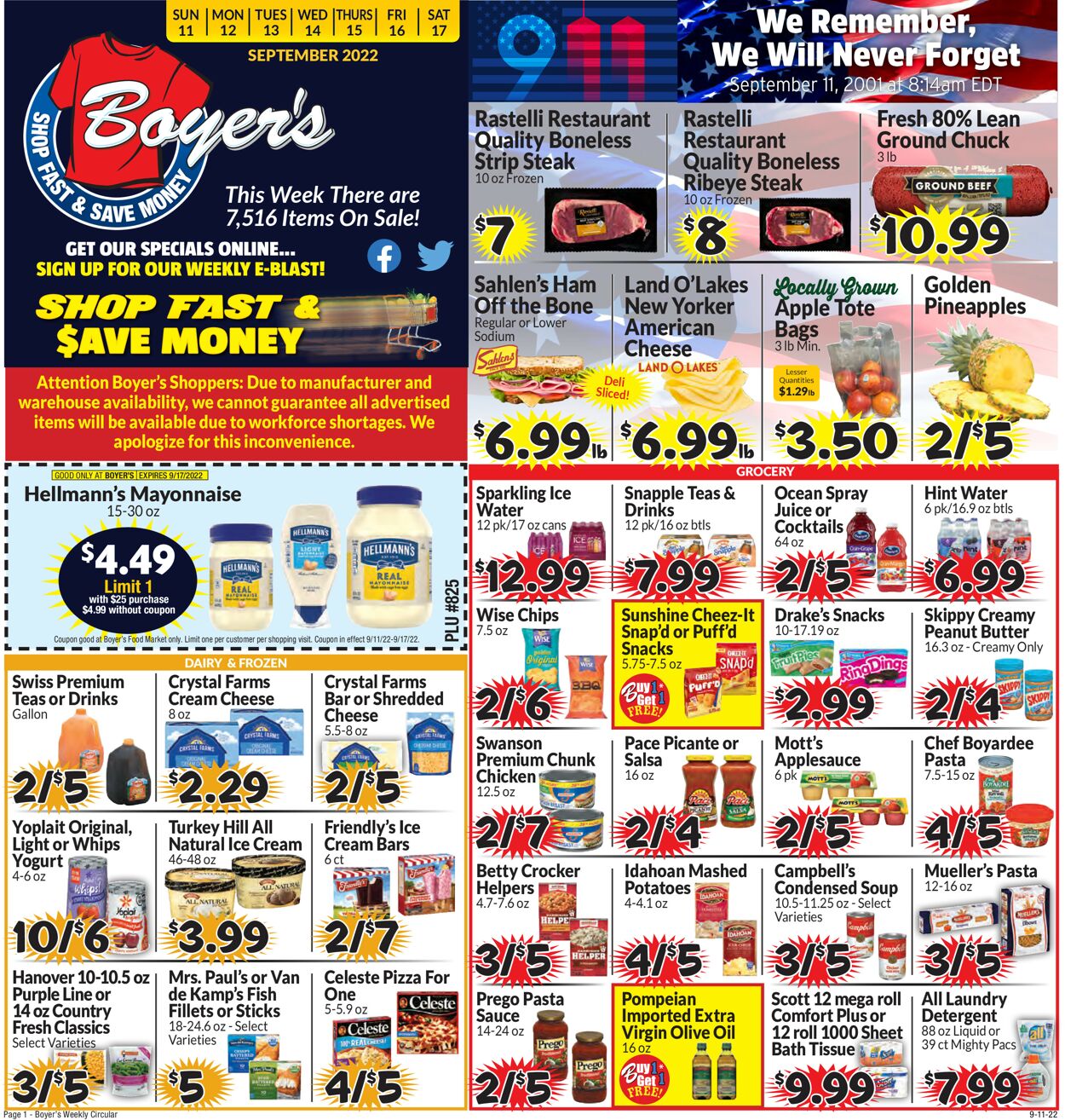 Boyer's Food Markets Weekly Ad Circular - valid 09/11-09/17/2022 (Page 3)