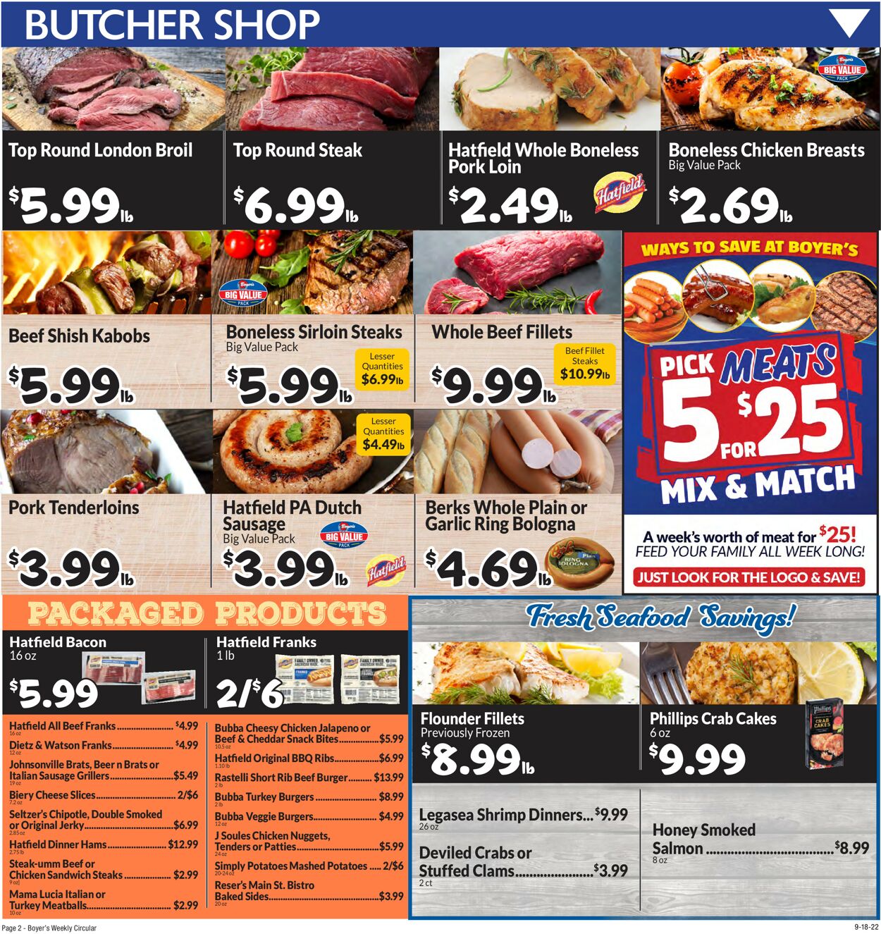 Boyer's Food Markets Weekly Ad Circular - valid 09/18-09/24/2022 (Page 4)