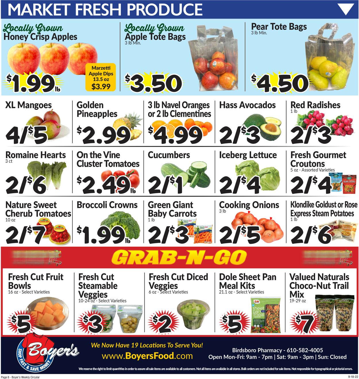 Boyer's Food Markets Weekly Ad Circular - valid 09/18-09/24/2022 (Page 11)