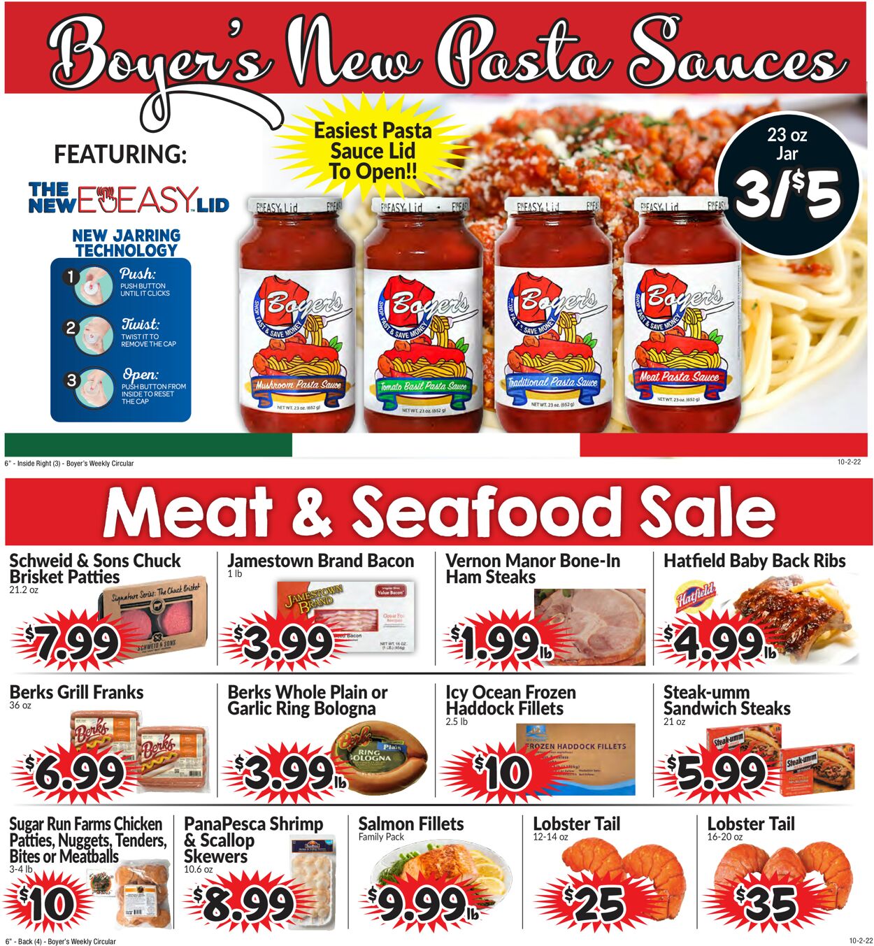 Boyer's Food Markets Weekly Ad Circular - valid 10/02-10/08/2022 (Page 2)